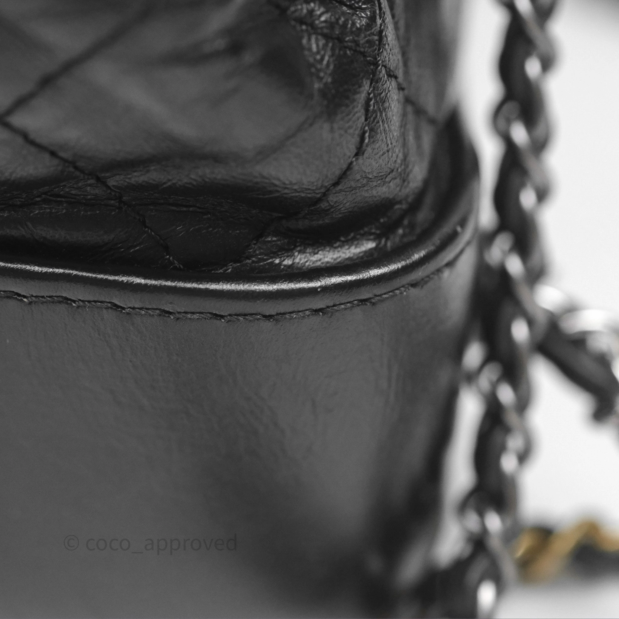 Chanel Small Gabrielle Backpack Black Aged Calfskin