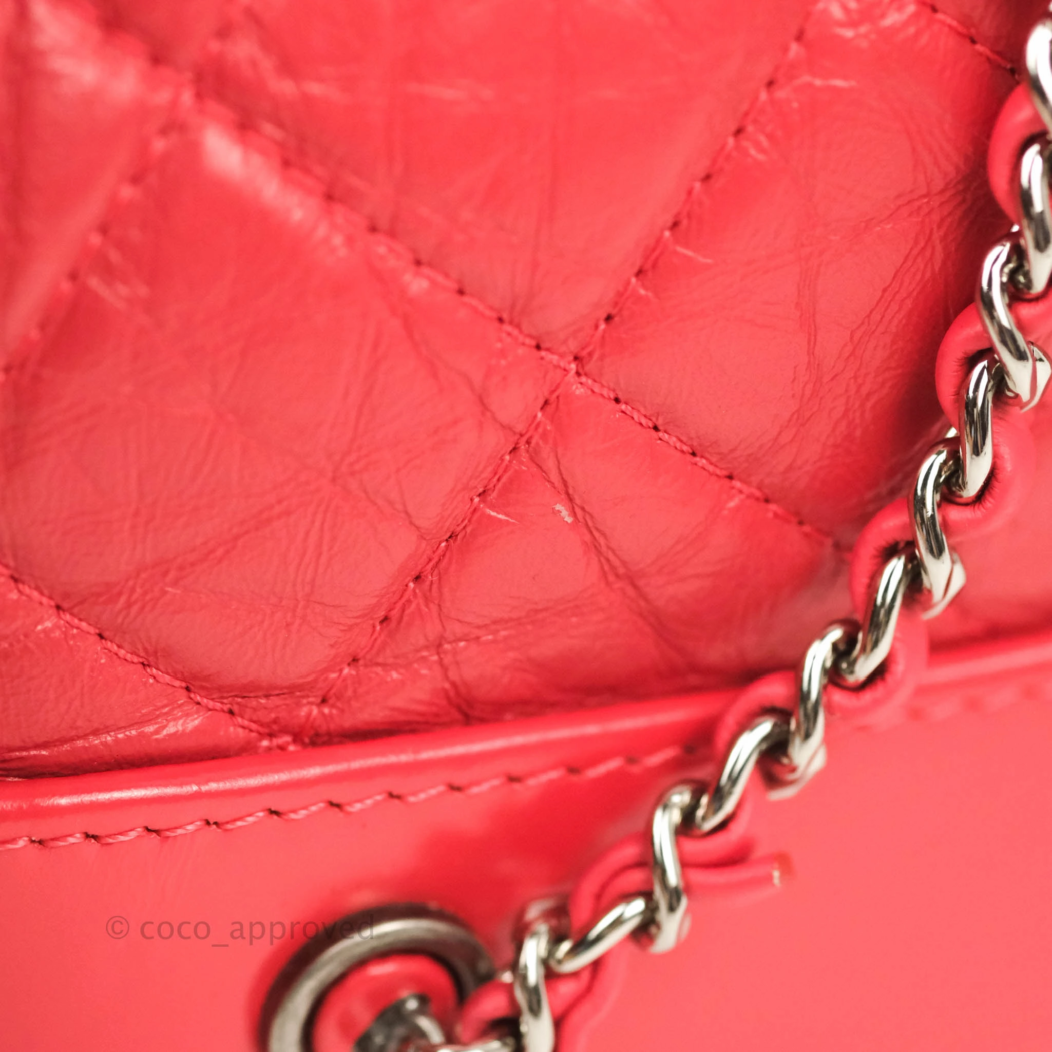 Chanel Small Gabrielle Backpack Dark Pink Aged Calfskin