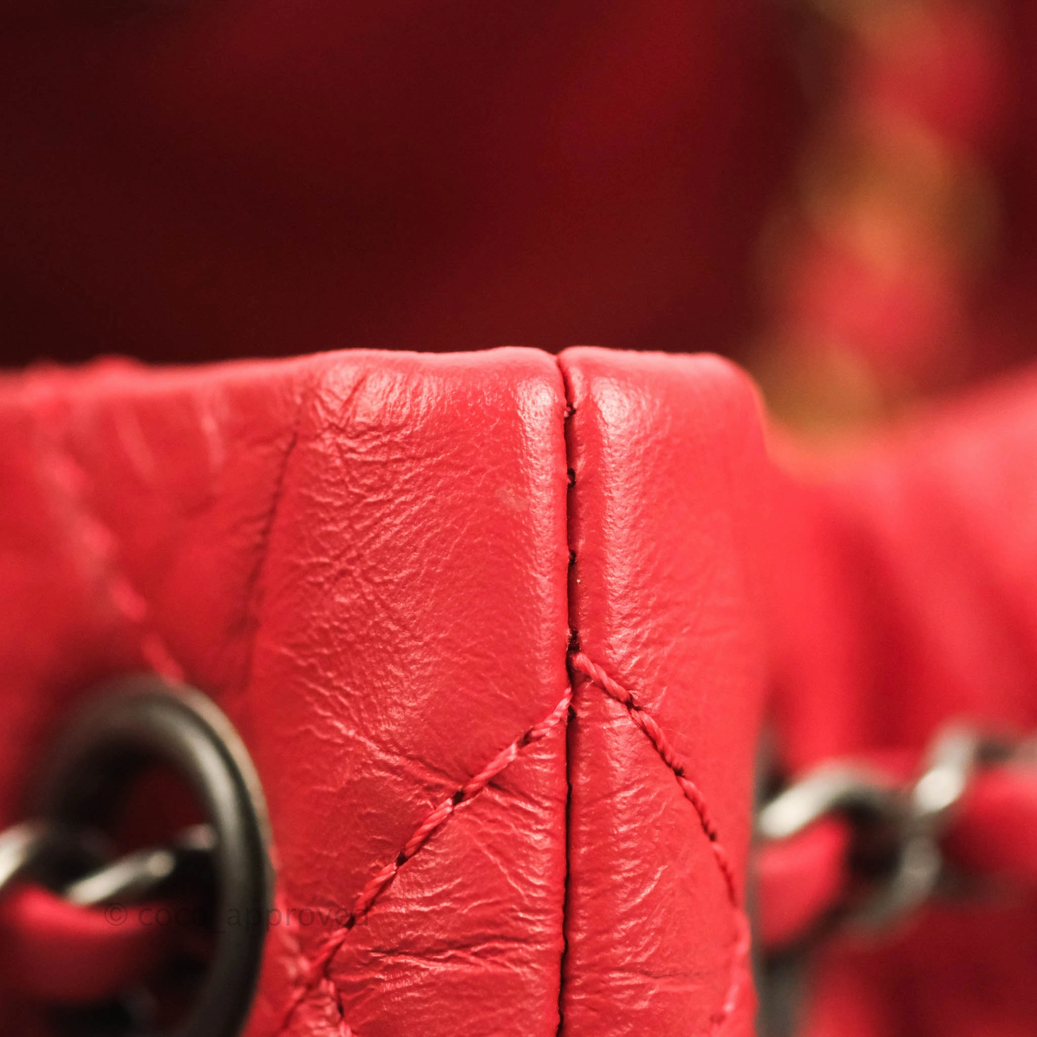 Chanel Small Gabrielle Backpack Dark Pink Aged Calfskin
