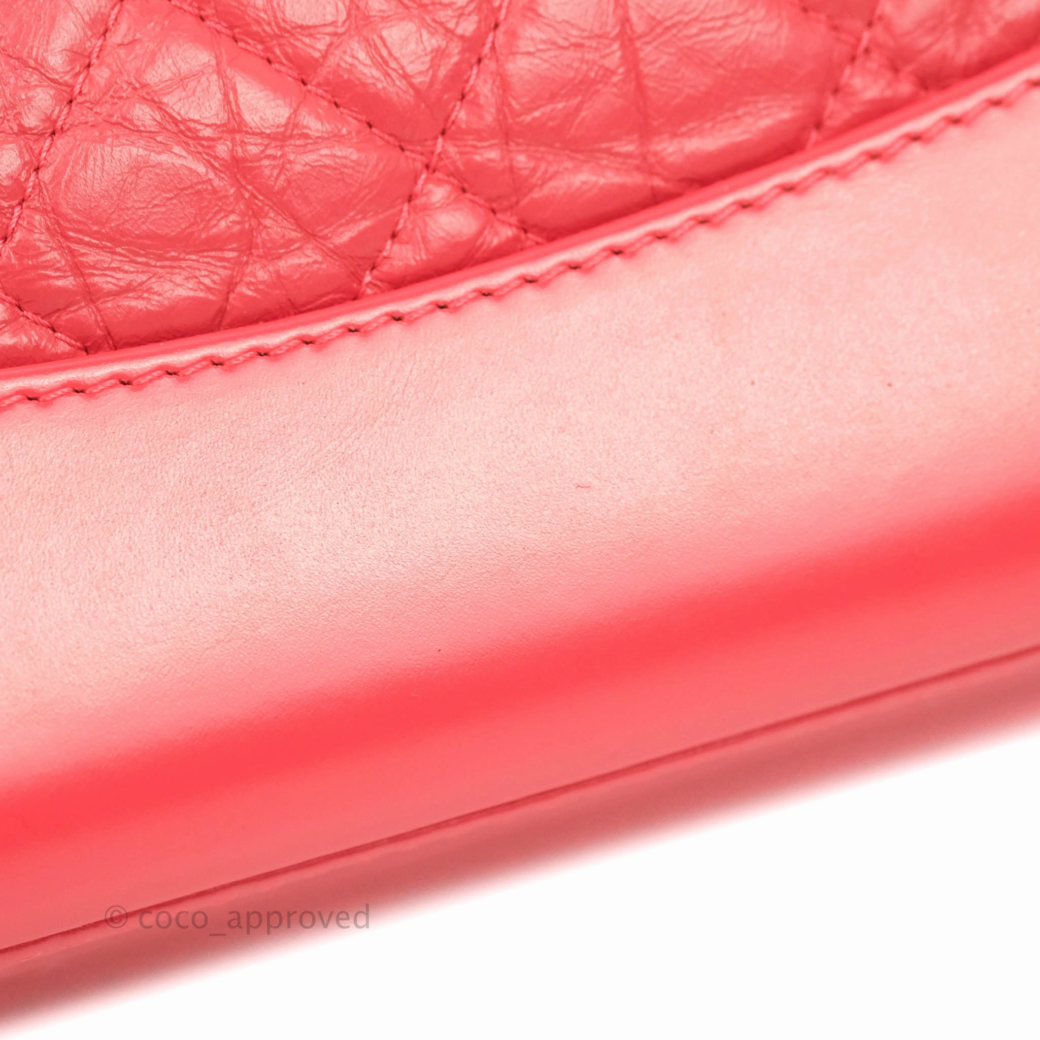 Chanel Small Gabrielle Backpack Dark Pink Aged Calfskin