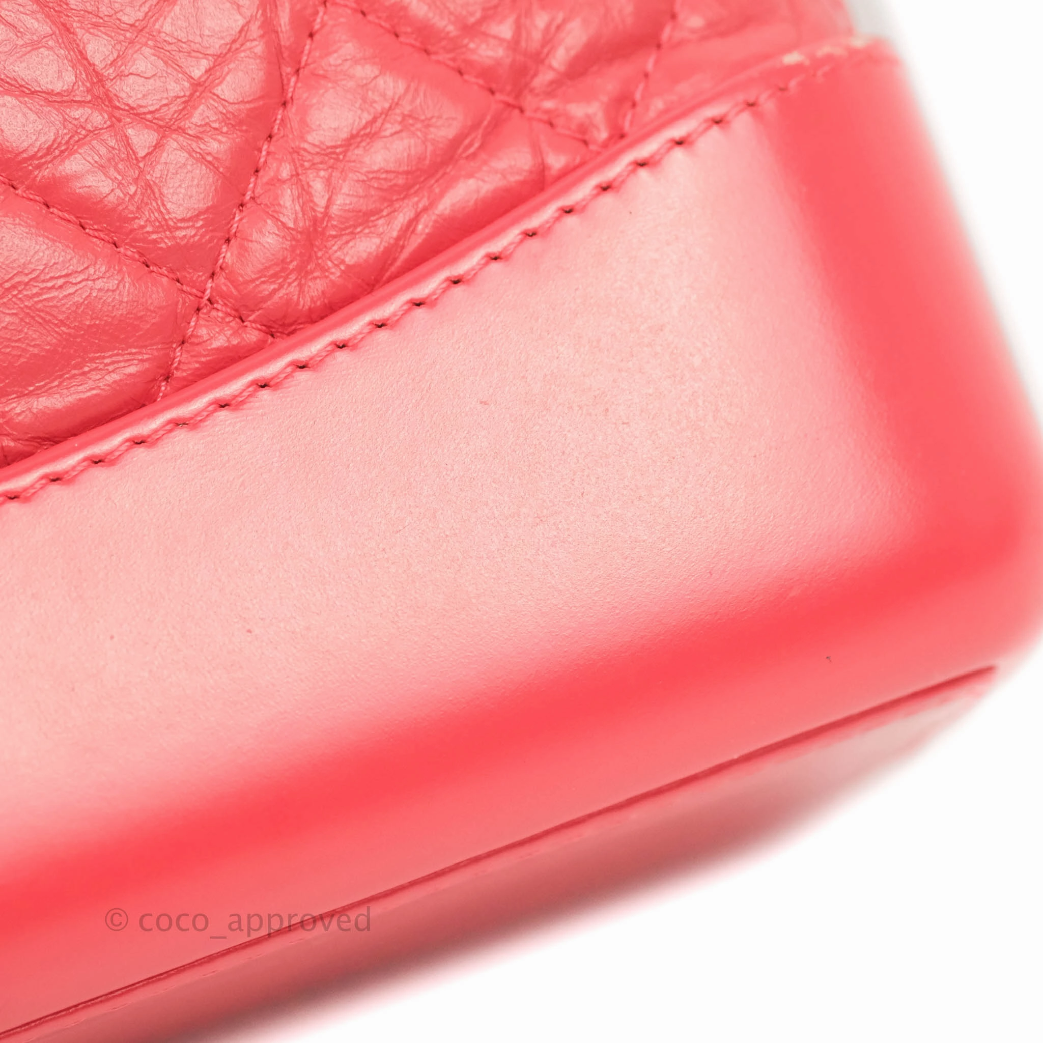 Chanel Small Gabrielle Backpack Dark Pink Aged Calfskin