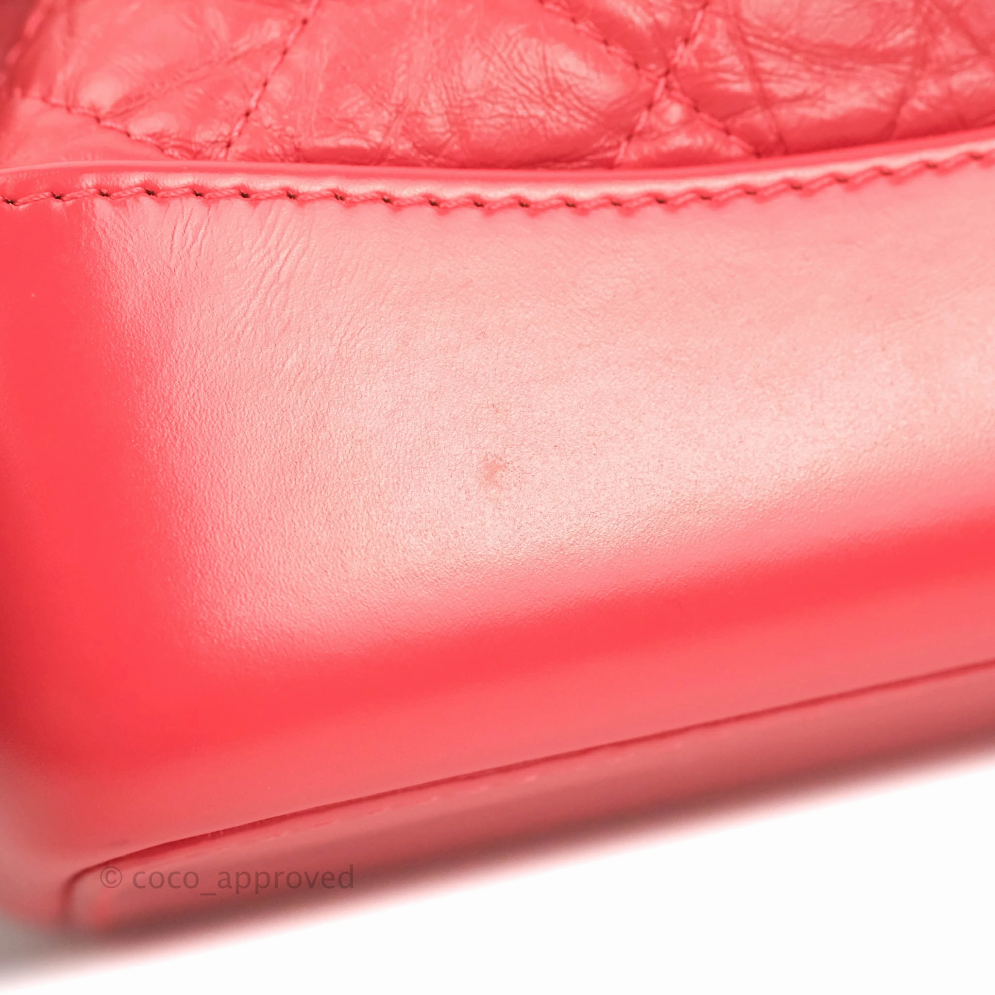 Chanel Small Gabrielle Backpack Dark Pink Aged Calfskin