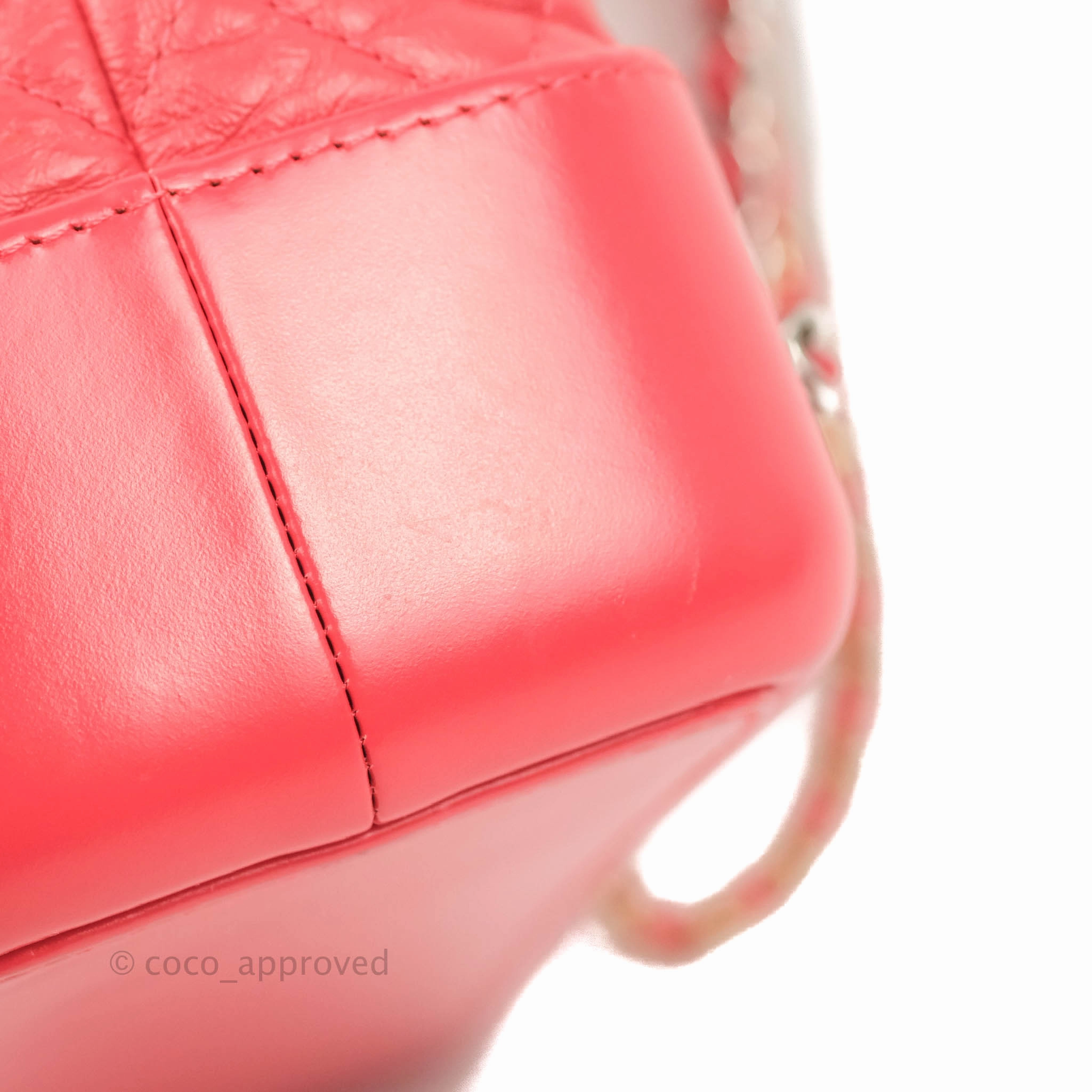Chanel Small Gabrielle Backpack Dark Pink Aged Calfskin