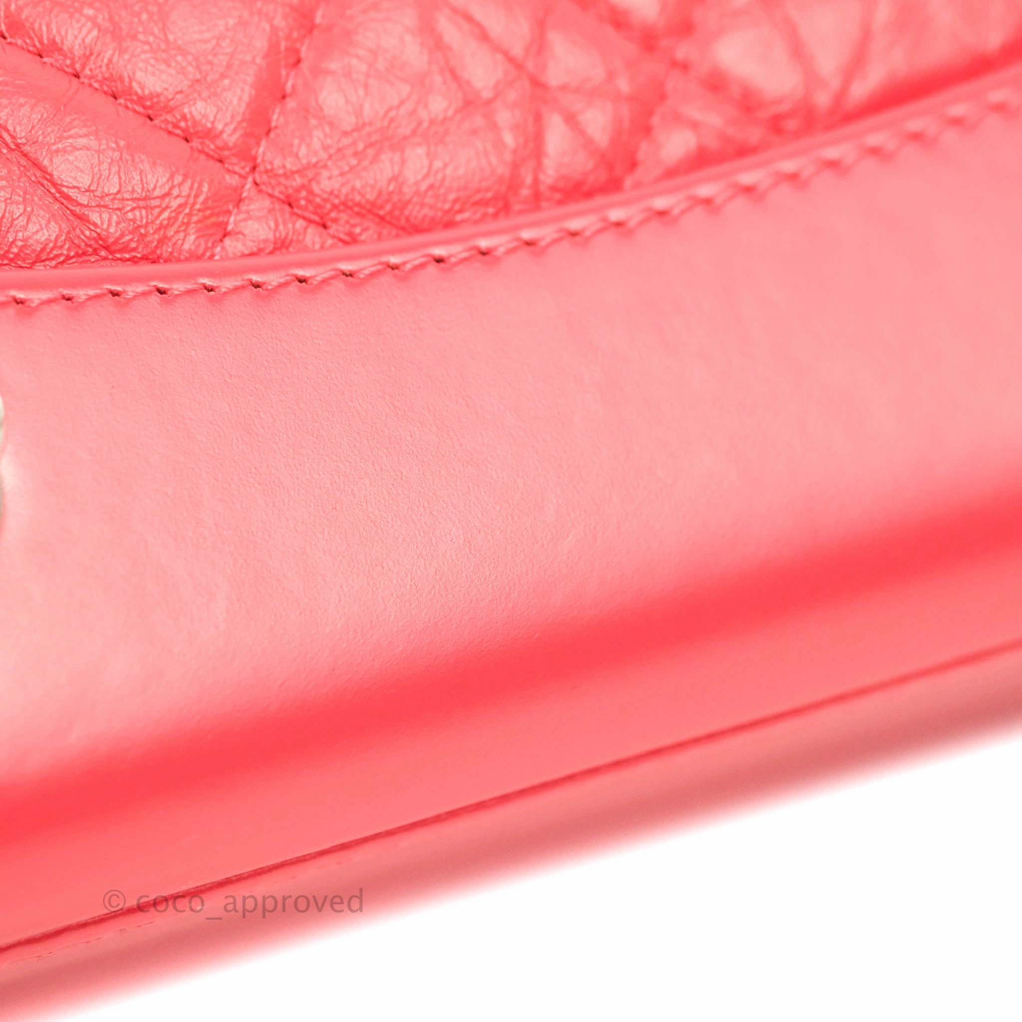 Chanel Small Gabrielle Backpack Dark Pink Aged Calfskin