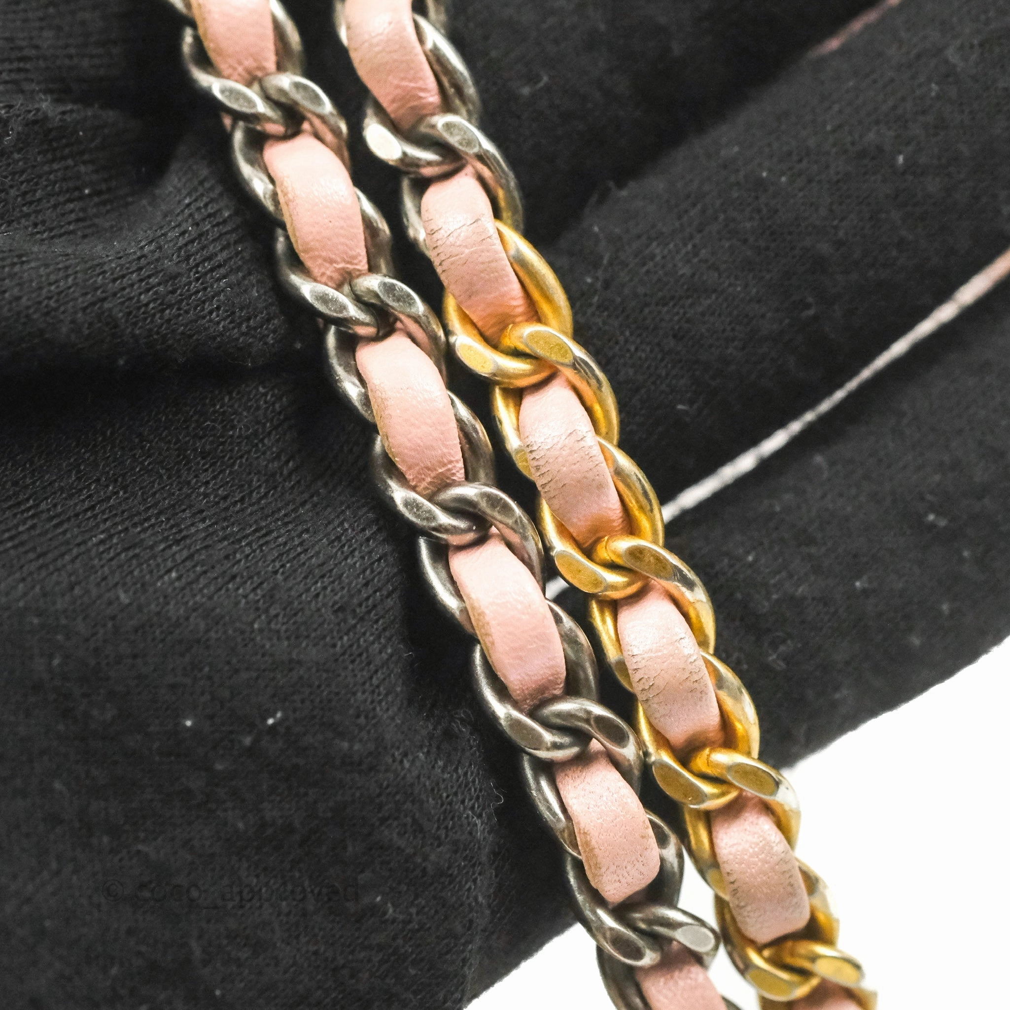 Chanel Small Gabrielle Backpack Iridescent Pink Aged Calfskin