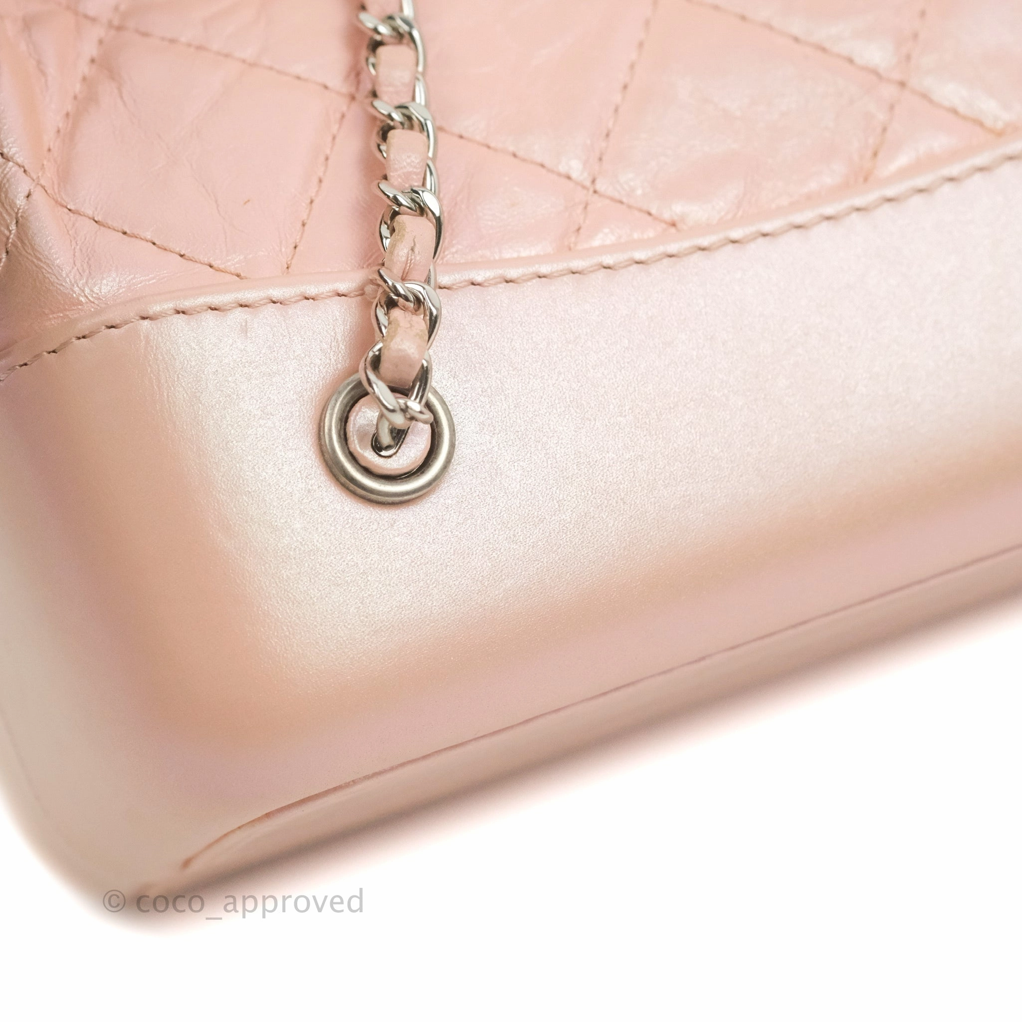 Chanel Small Gabrielle Backpack Iridescent Pink Aged Calfskin