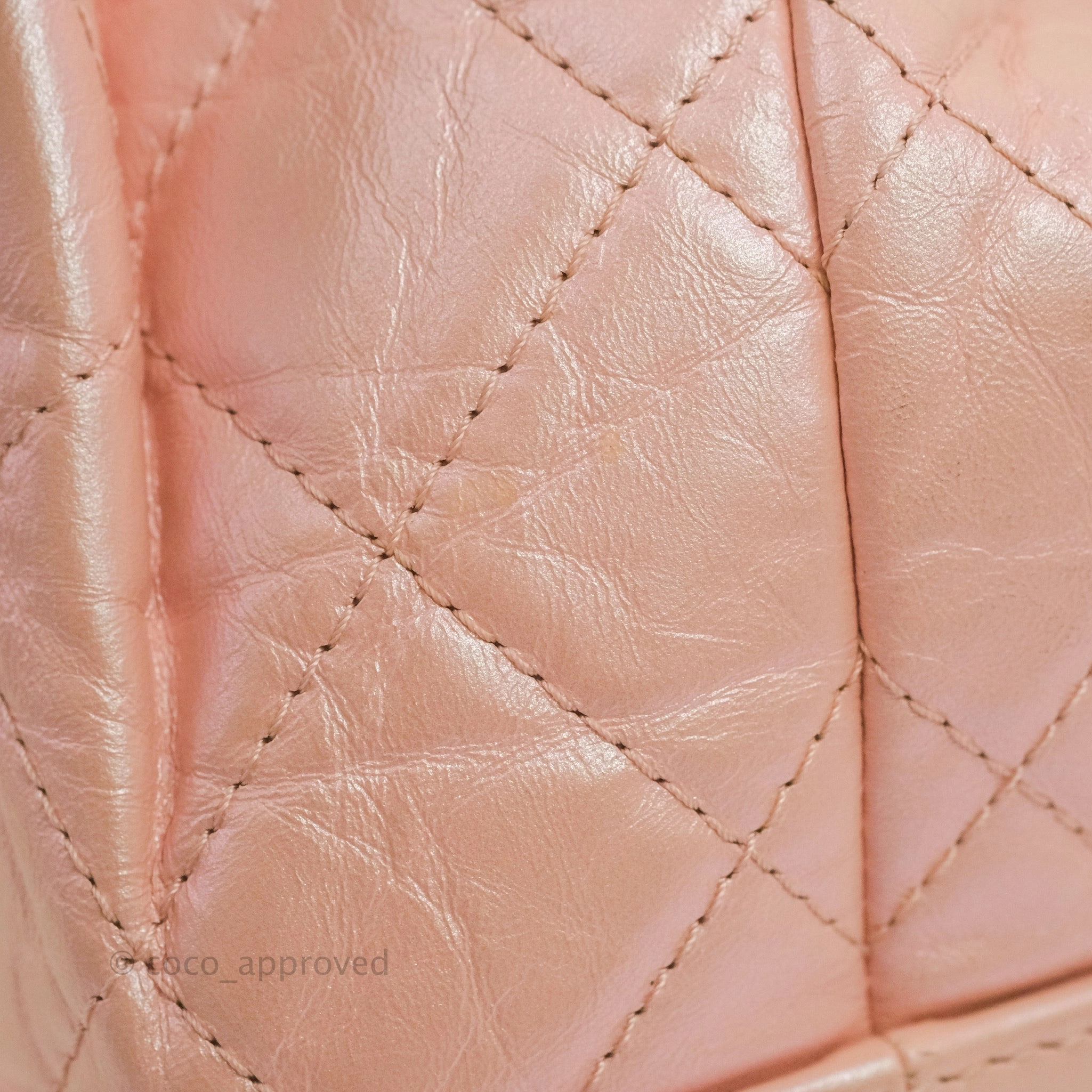 Chanel Small Gabrielle Backpack Iridescent Pink Aged Calfskin