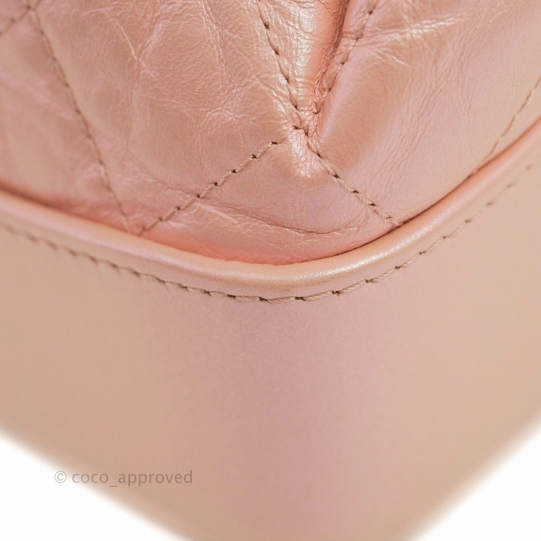 Chanel Small Gabrielle Backpack Iridescent Pink Aged Calfskin