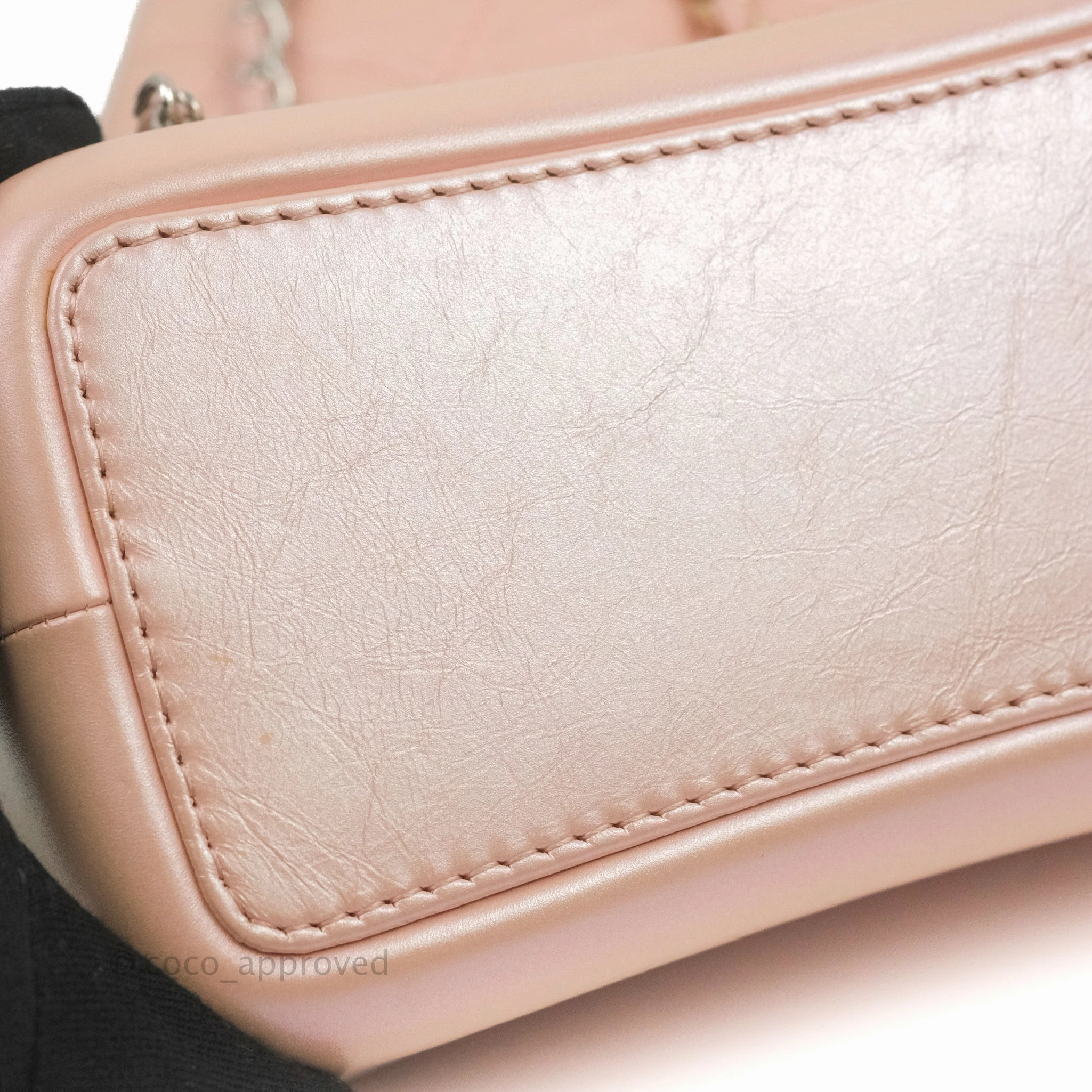 Chanel Small Gabrielle Backpack Iridescent Pink Aged Calfskin