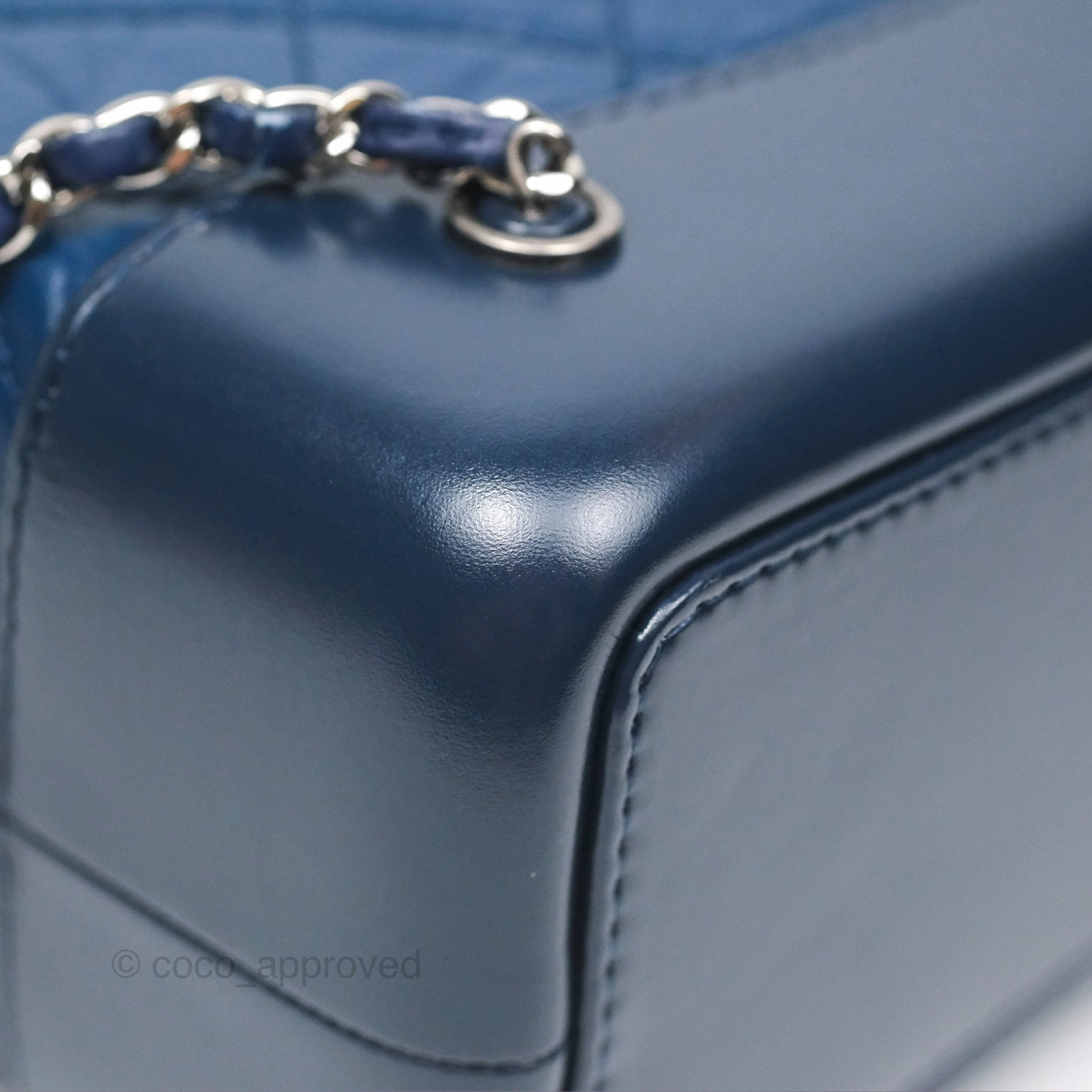 Chanel Small Gabrielle Backpack Navy Aged Calfskin