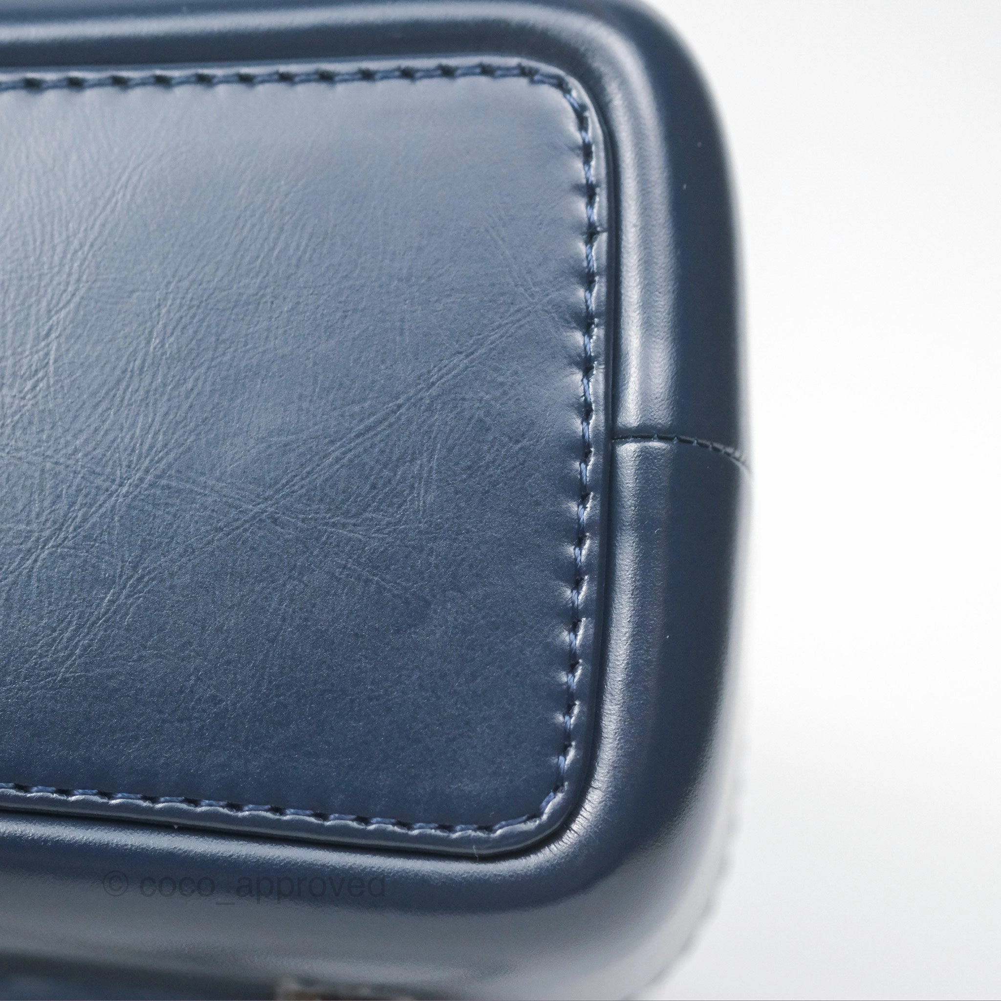 Chanel Small Gabrielle Backpack Navy Aged Calfskin