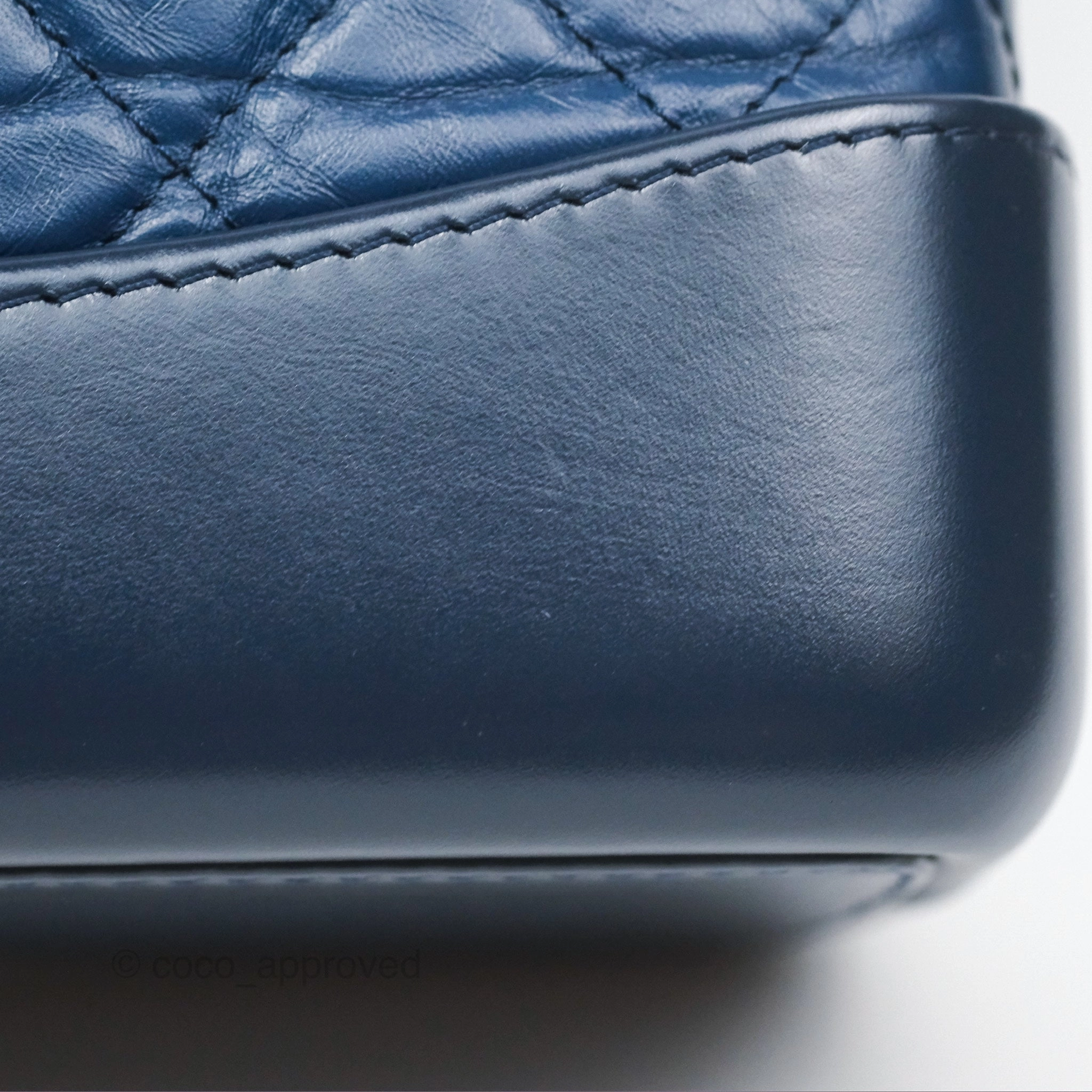 Chanel Small Gabrielle Backpack Navy Aged Calfskin