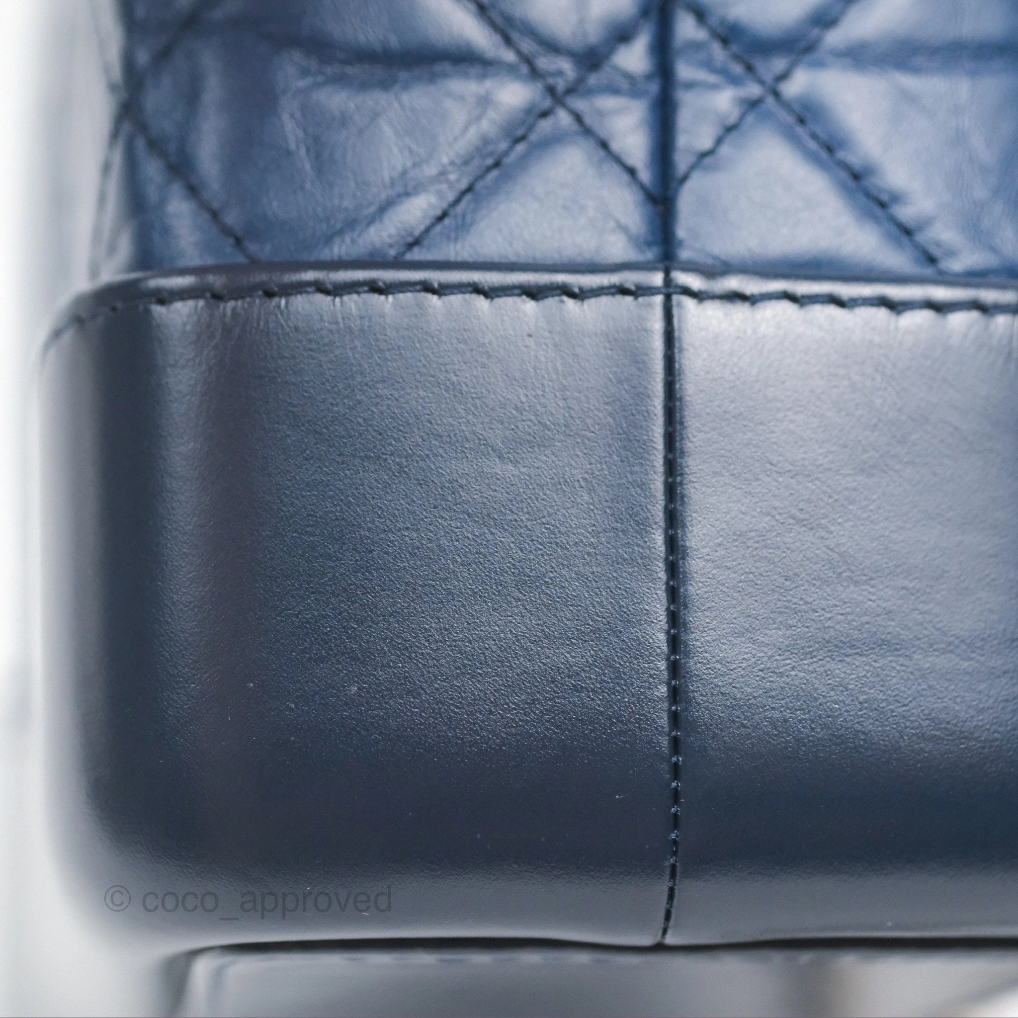 Chanel Small Gabrielle Backpack Navy Aged Calfskin