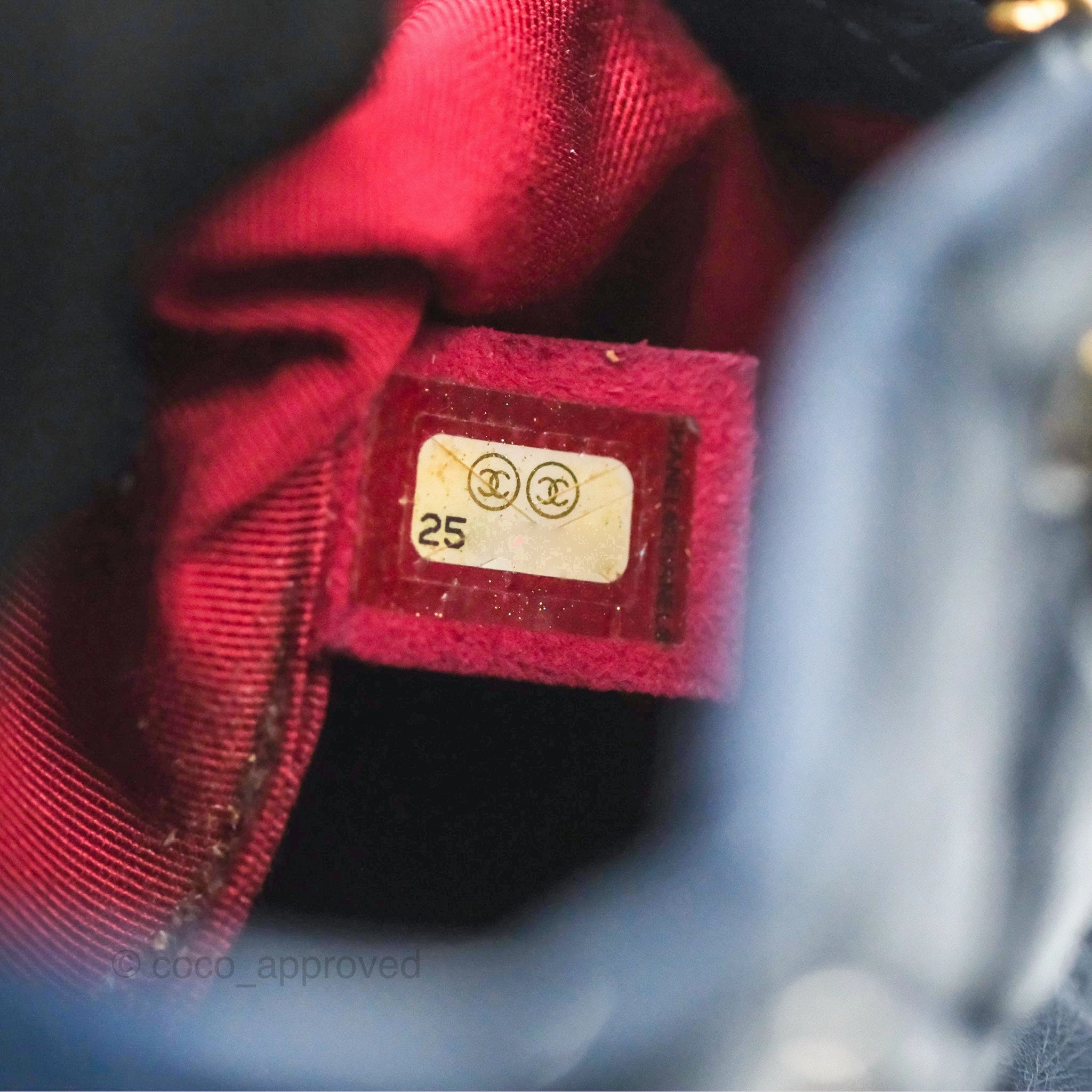 Chanel Small Gabrielle Backpack Navy Black Aged Calfskin