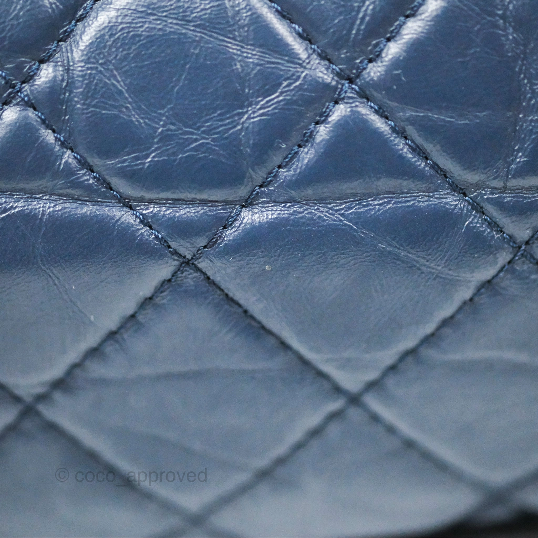 Chanel Small Gabrielle Backpack Navy Black Aged Calfskin