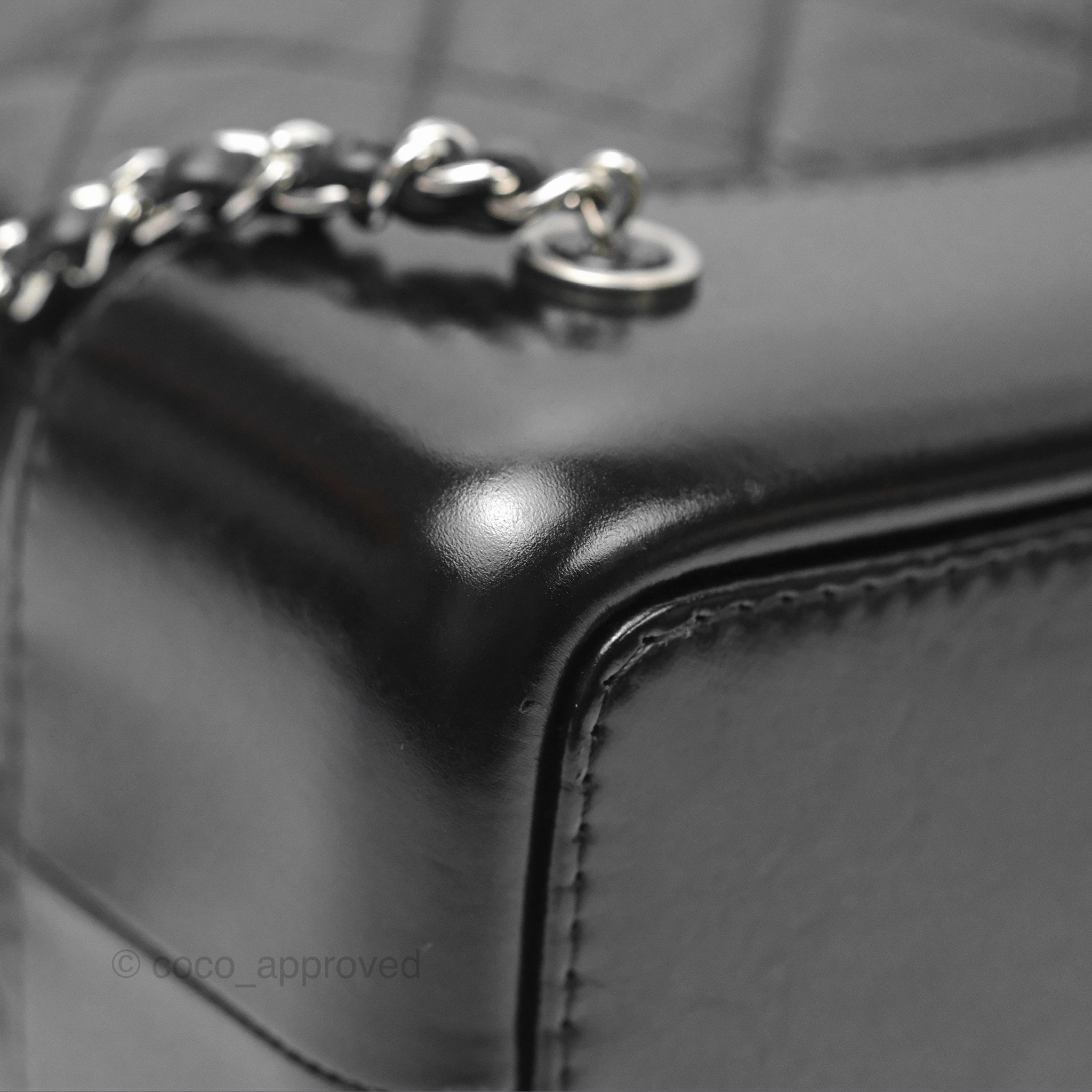 Chanel Small Gabrielle Backpack Quilted Black Aged Calfskin