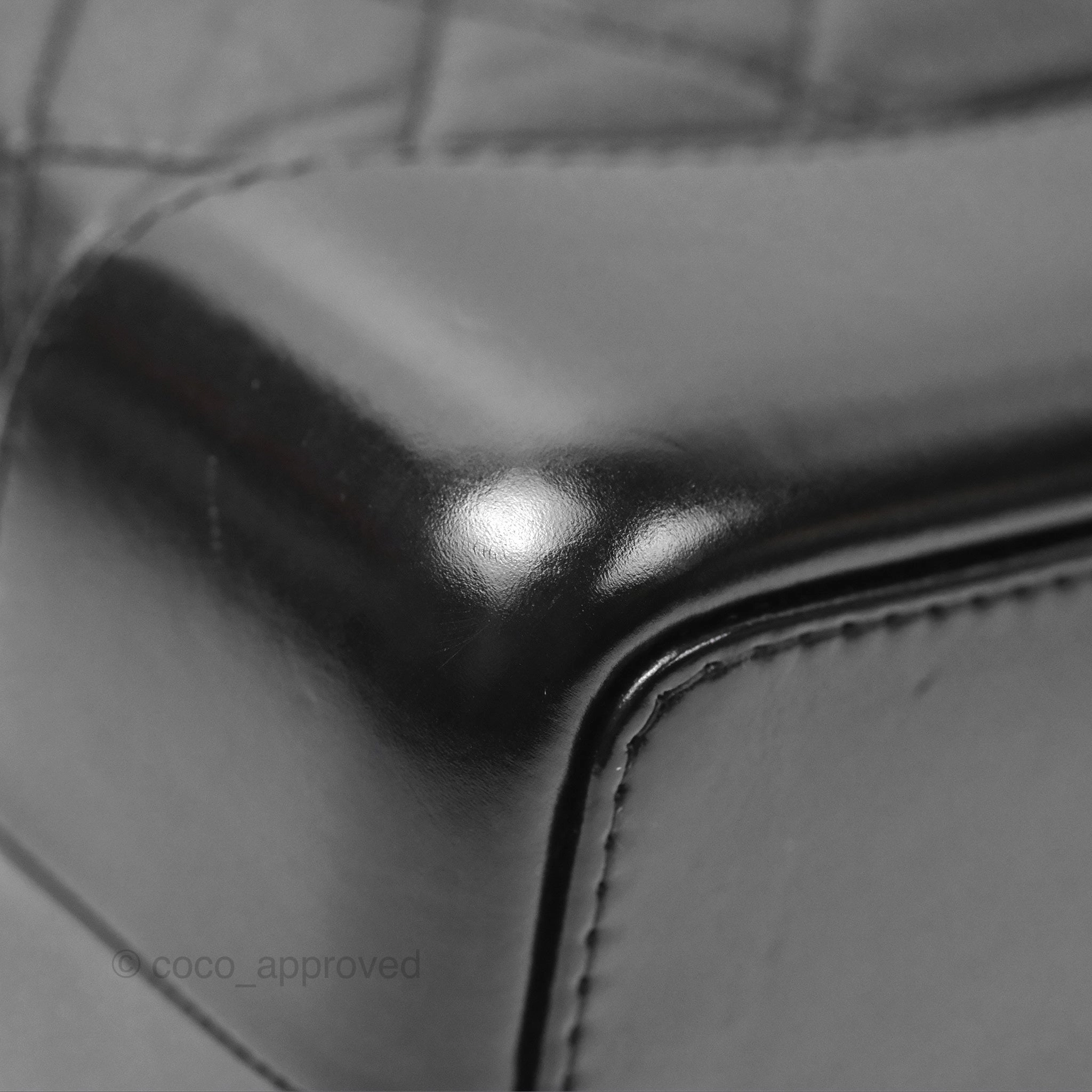 Chanel Small Gabrielle Backpack Quilted Black Aged Calfskin