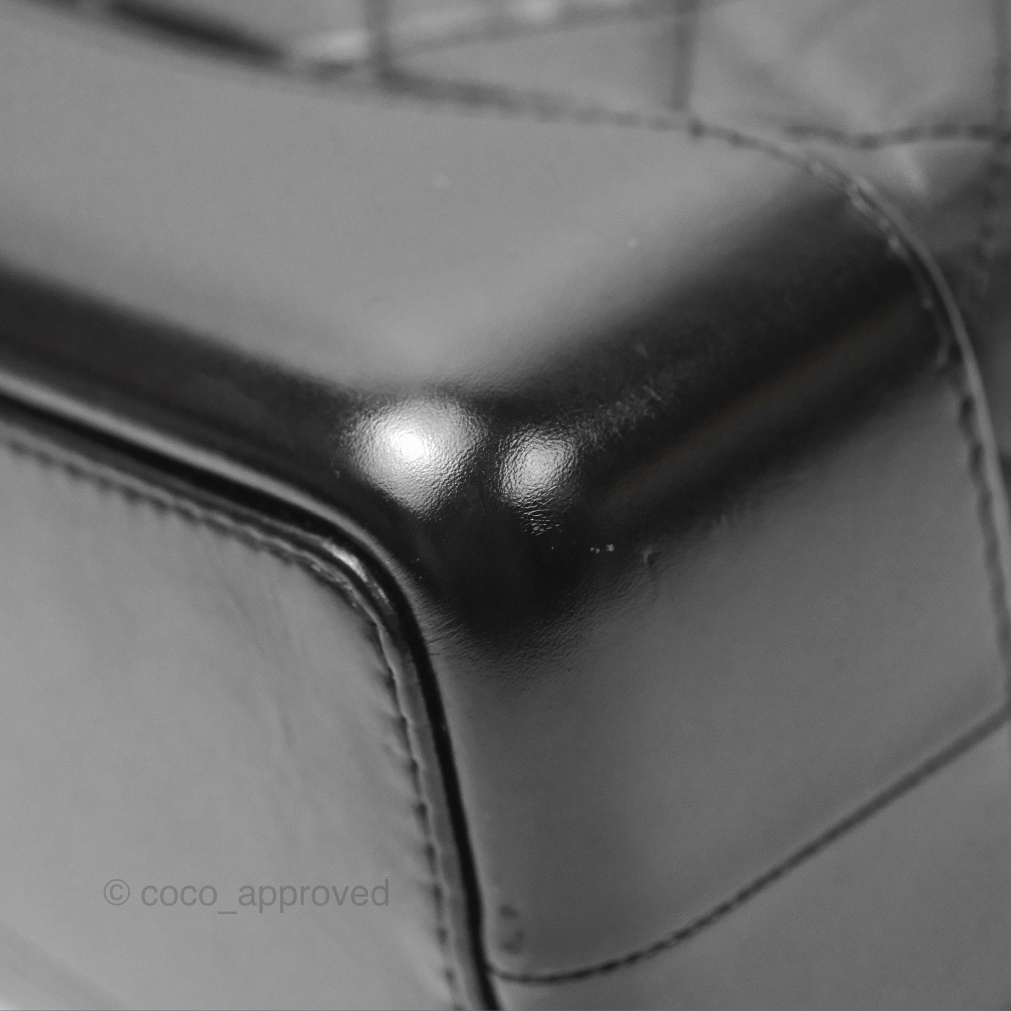 Chanel Small Gabrielle Backpack Quilted Black Aged Calfskin