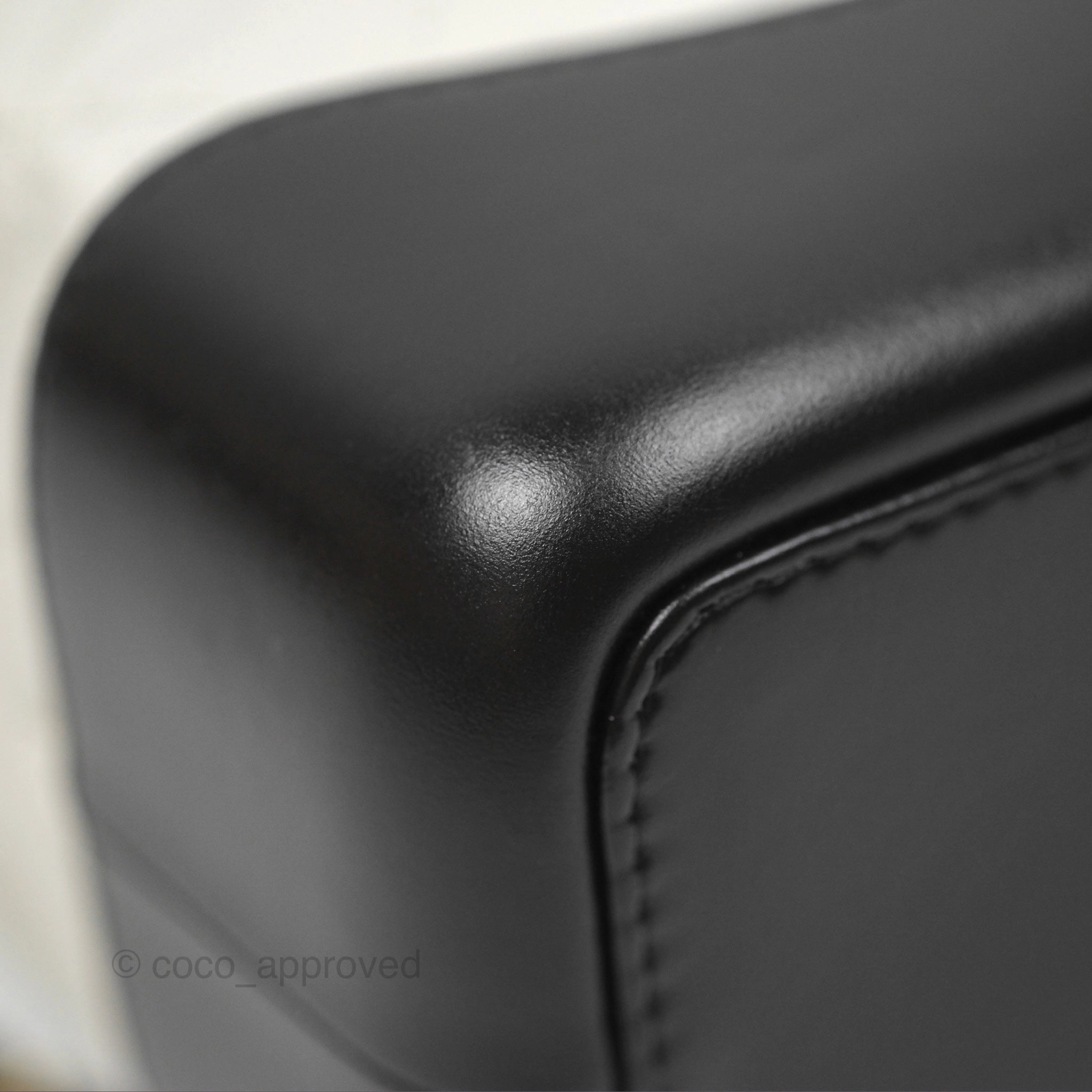 Chanel Small Gabrielle Backpack White Black Aged Calfskin