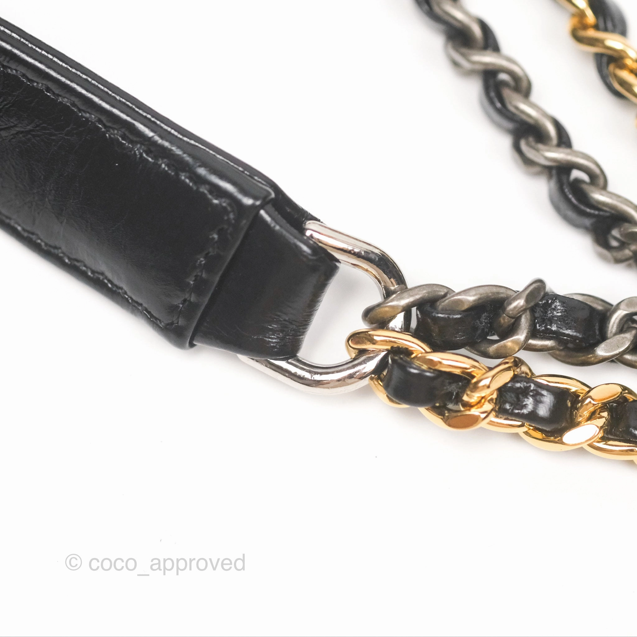 Chanel Small Gabrielle Hobo Black Navy Tweed