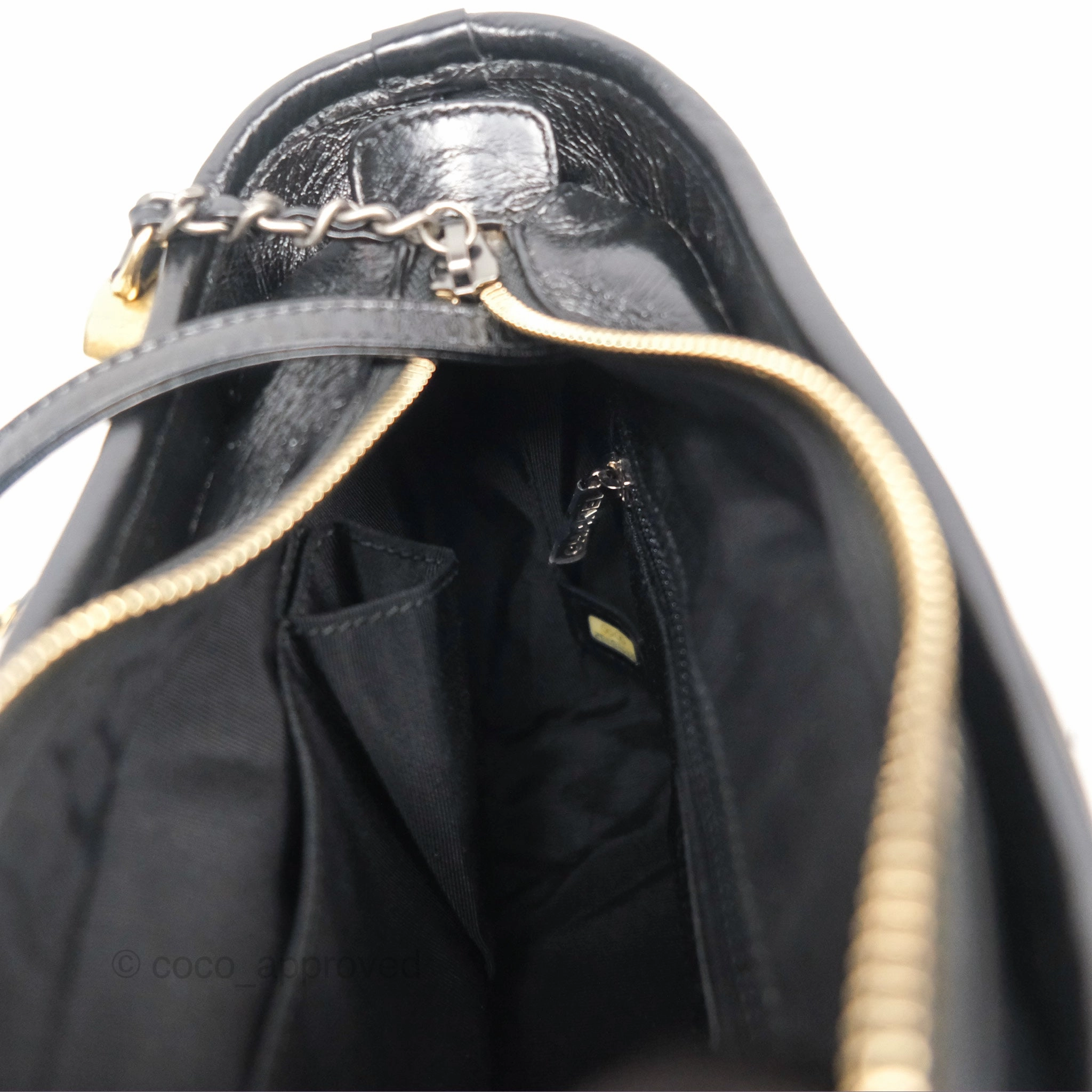 Chanel Small Gabrielle Hobo Black Navy Tweed