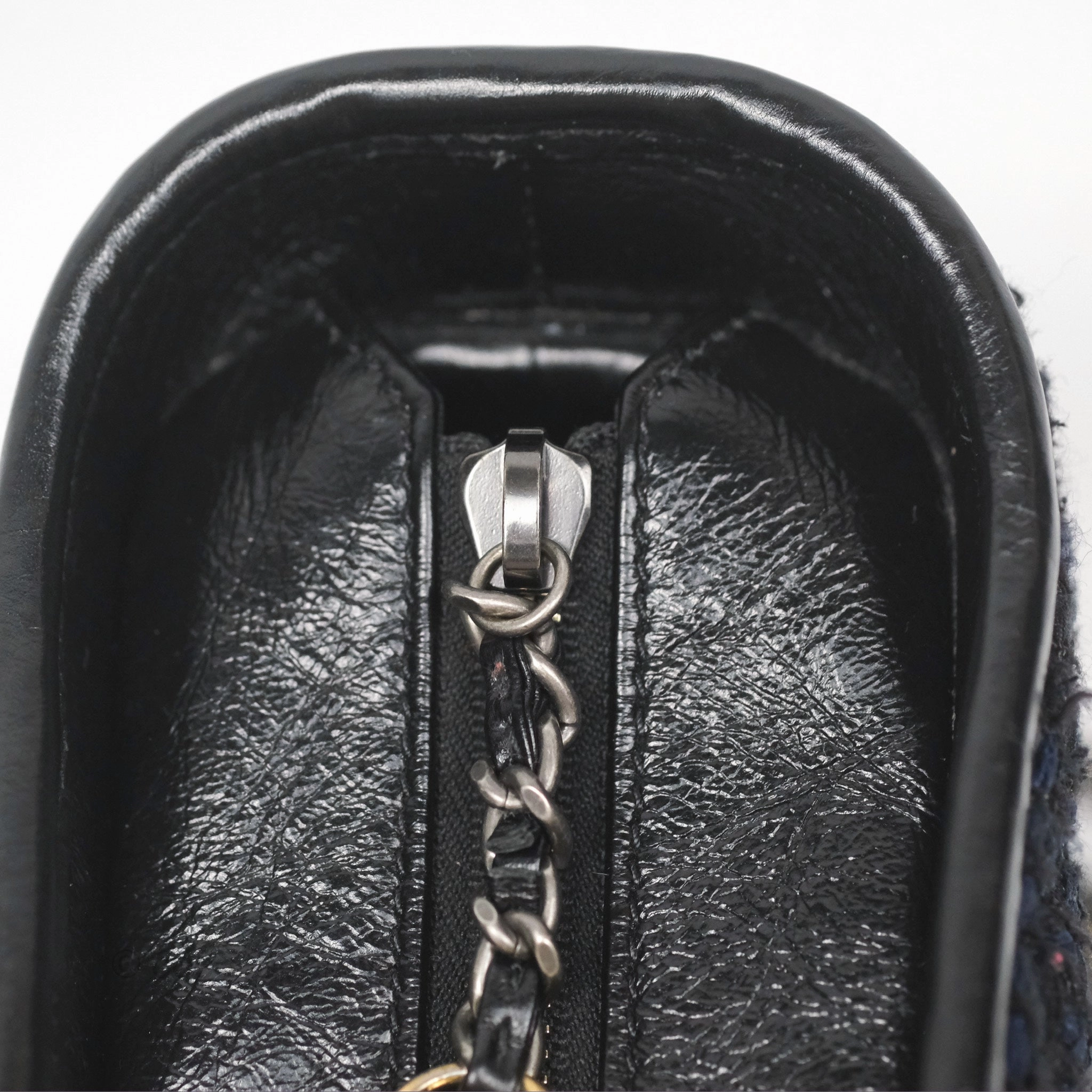 Chanel Small Gabrielle Hobo Black Navy Tweed