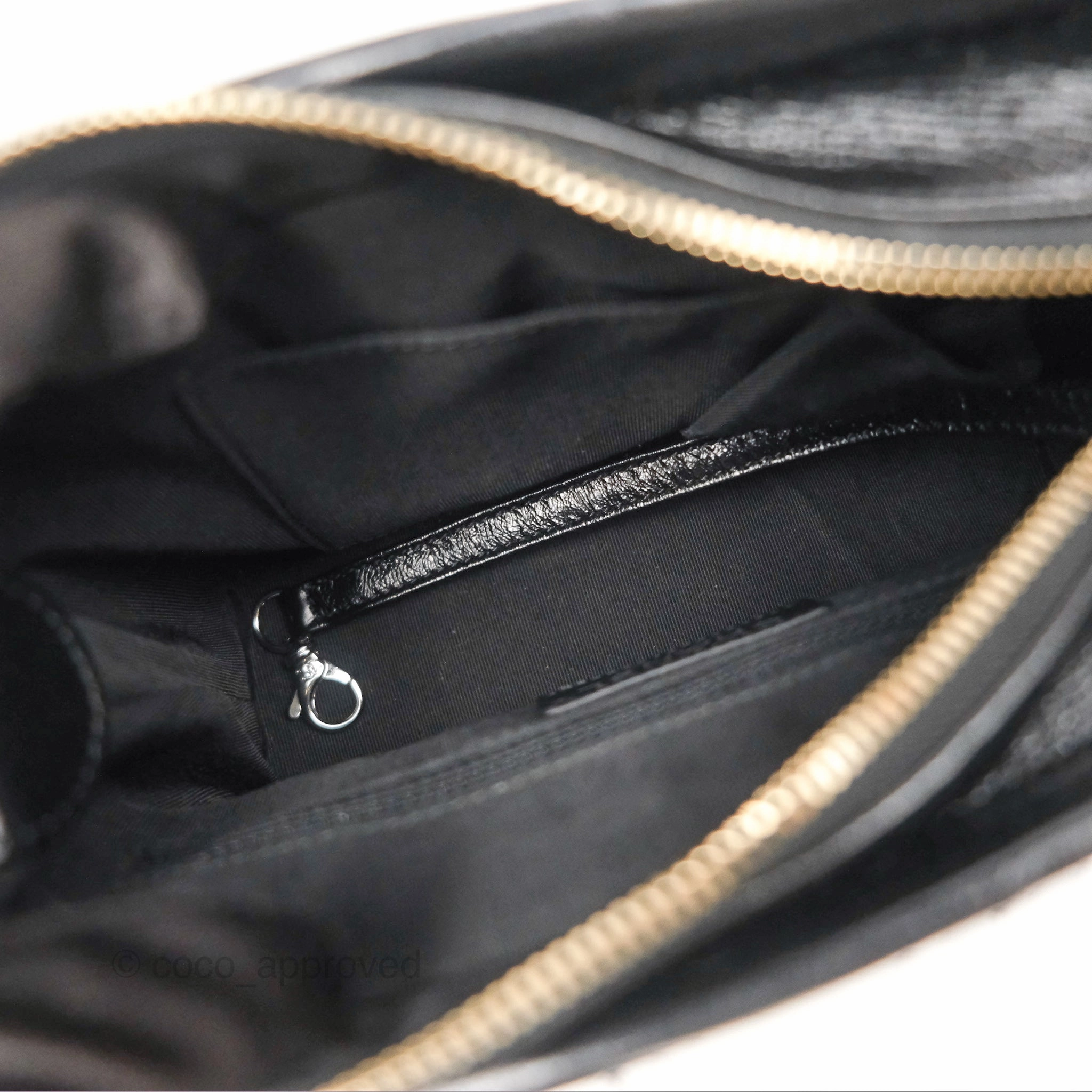 Chanel Small Gabrielle Hobo Black Navy Tweed