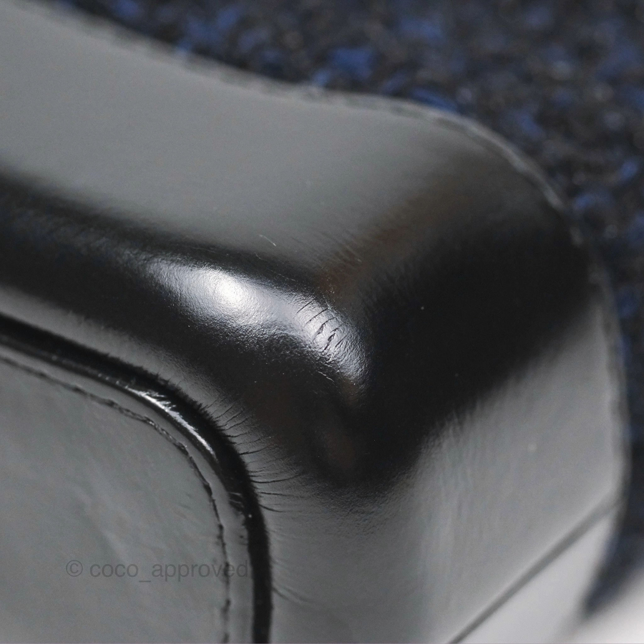 Chanel Small Gabrielle Hobo Black Navy Tweed