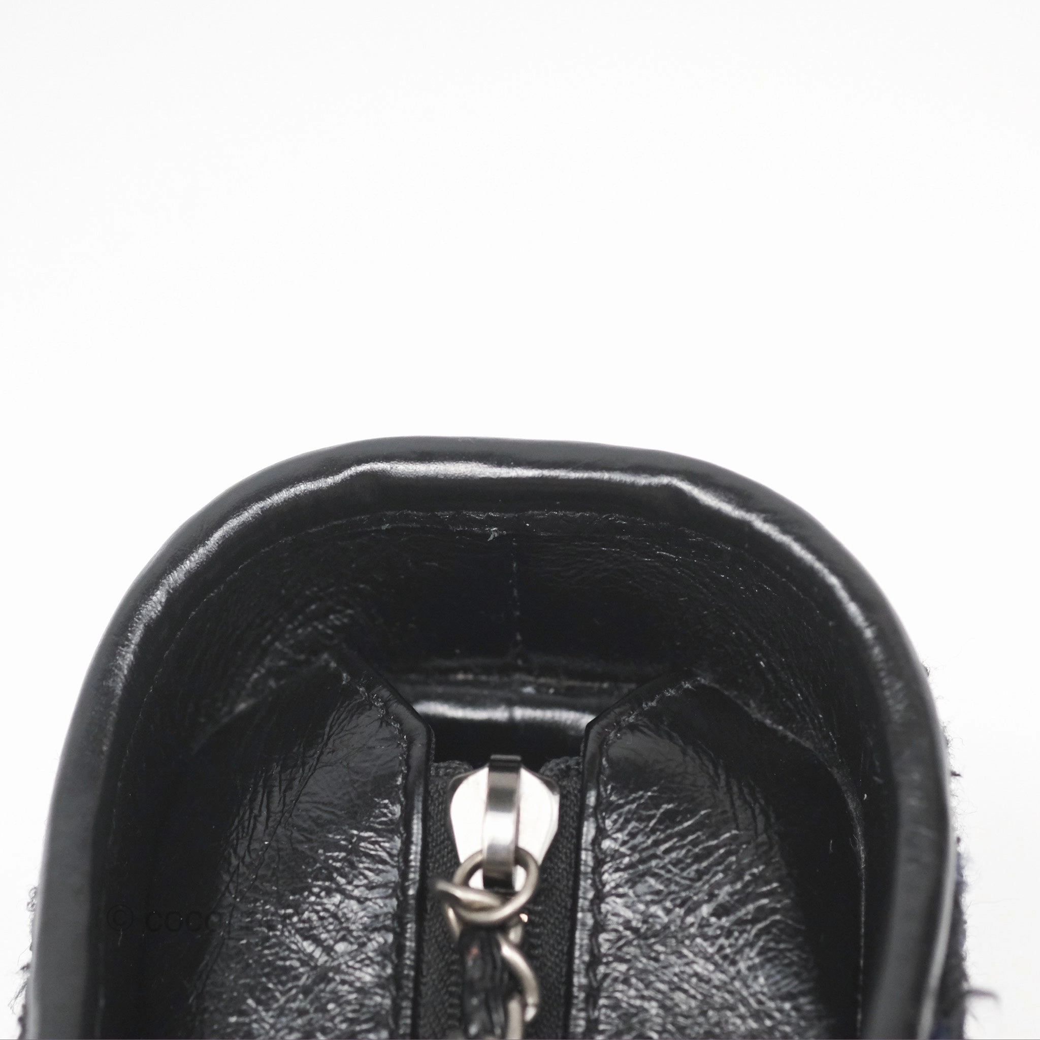 Chanel Small Gabrielle Hobo Black Navy Tweed