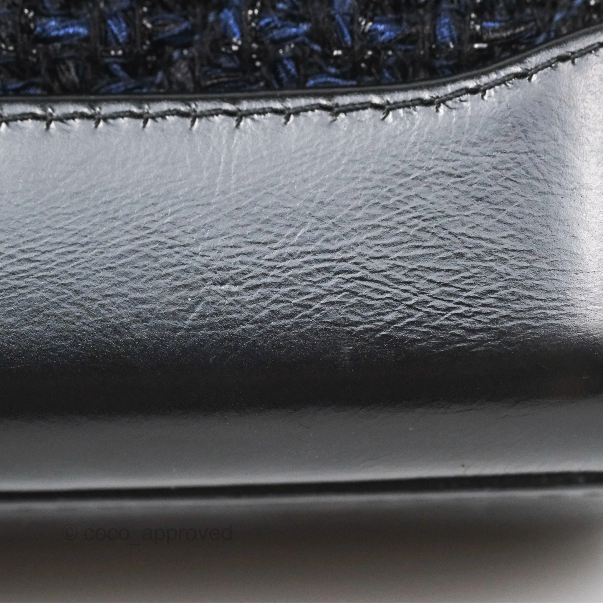 Chanel Small Gabrielle Hobo Black Navy Tweed