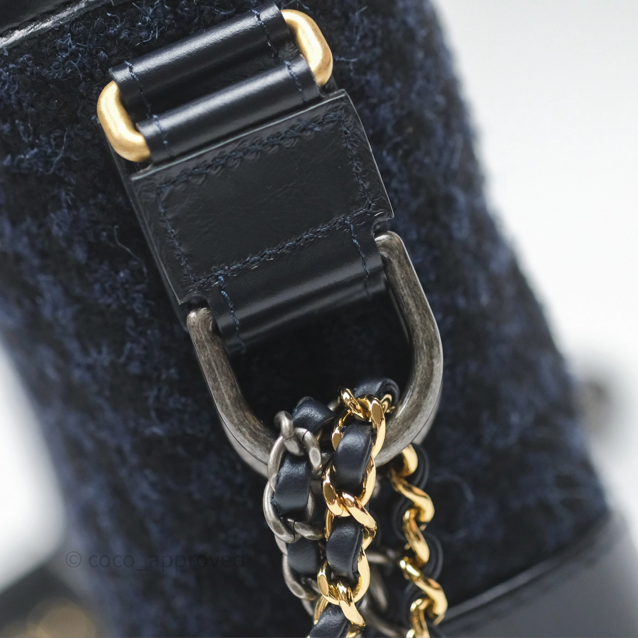 Chanel Small Gabrielle Hobo Navy Tweed