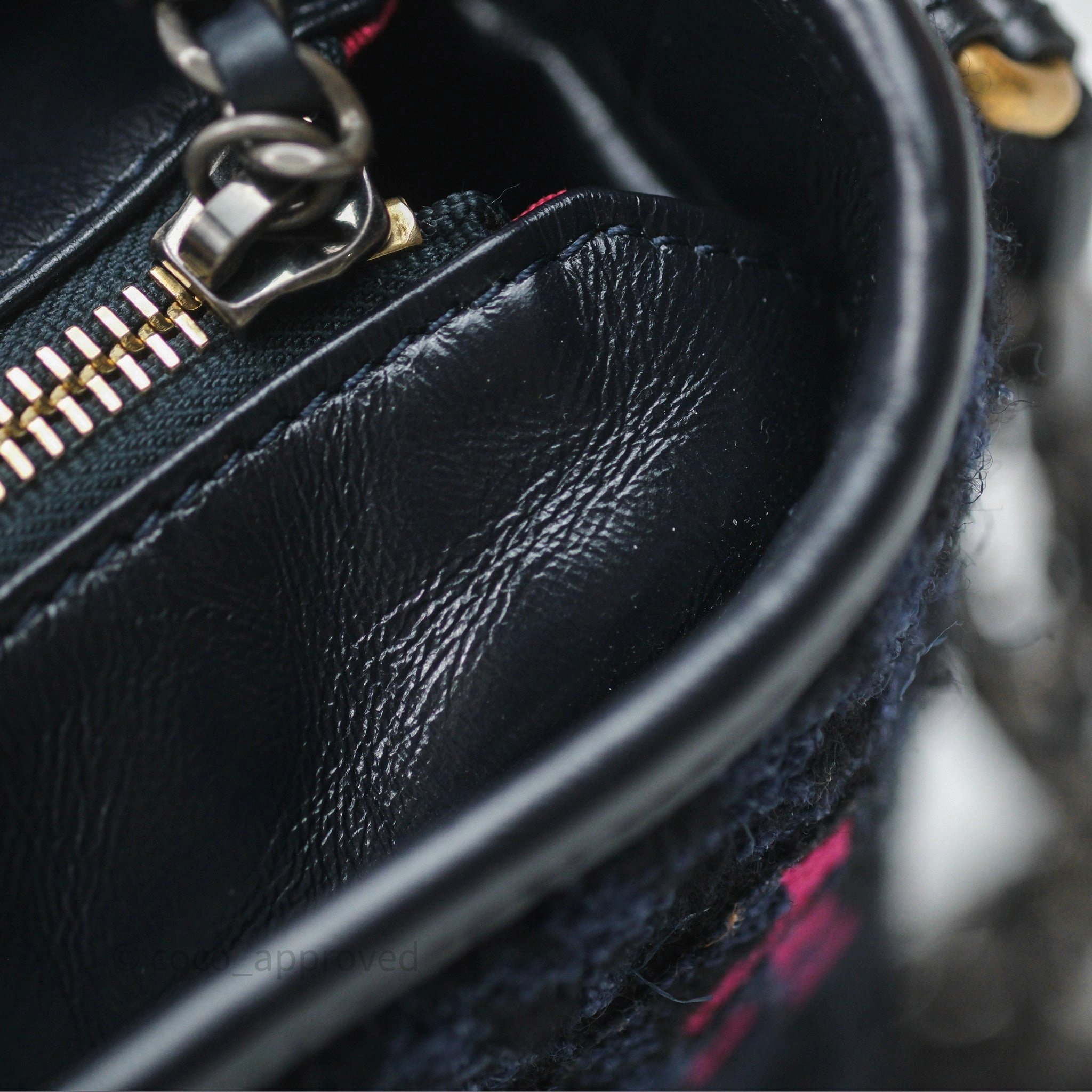 Chanel Small Gabrielle Hobo Navy Tweed