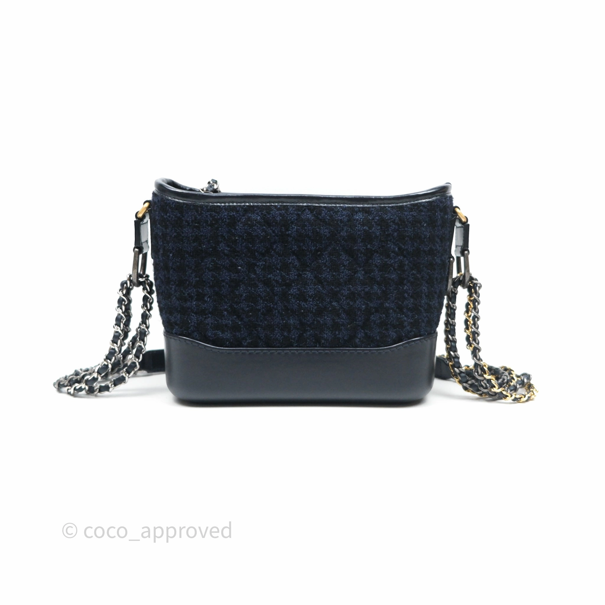 Chanel Small Gabrielle Hobo Navy Tweed