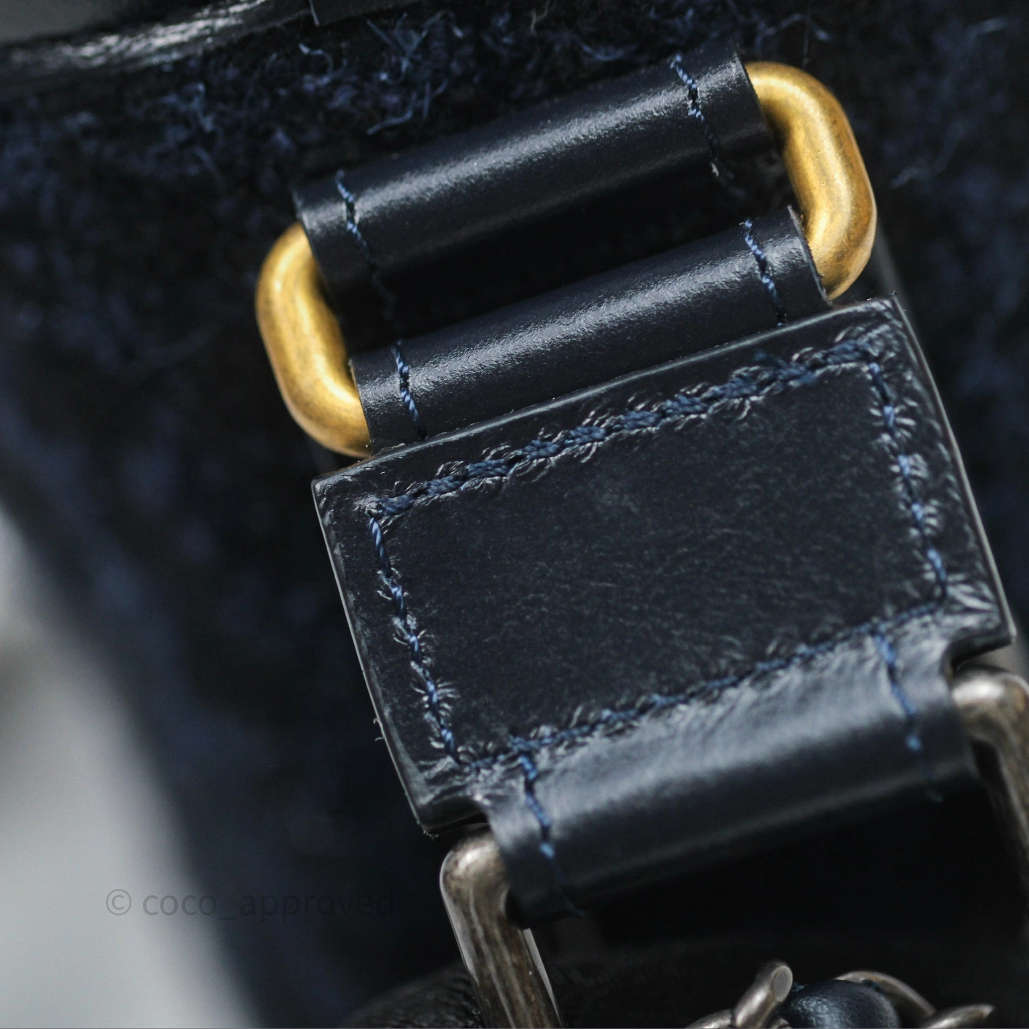 Chanel Small Gabrielle Hobo Navy Tweed