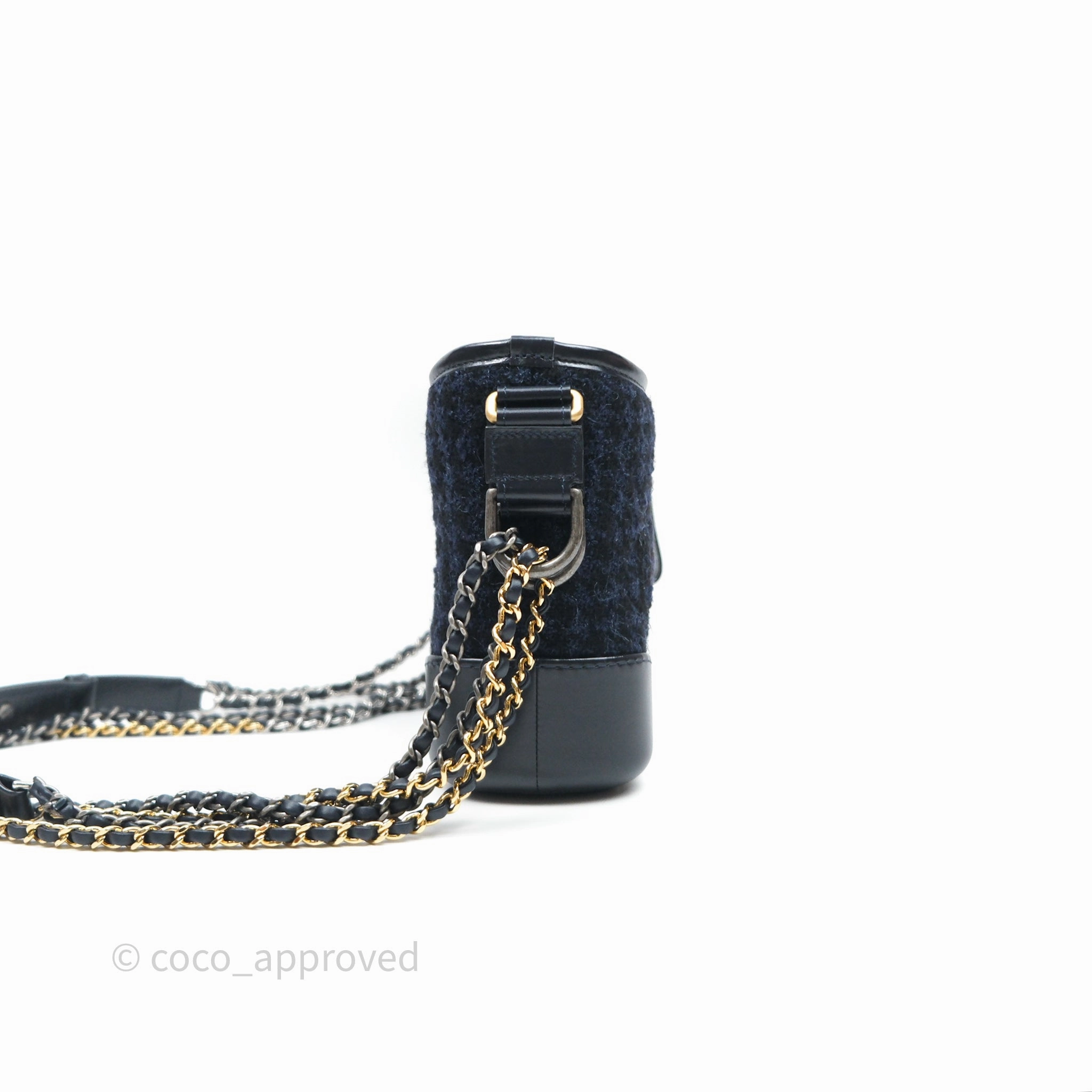 Chanel Small Gabrielle Hobo Navy Tweed