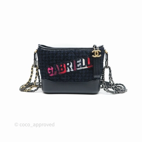 Chanel Small Gabrielle Hobo Navy Tweed