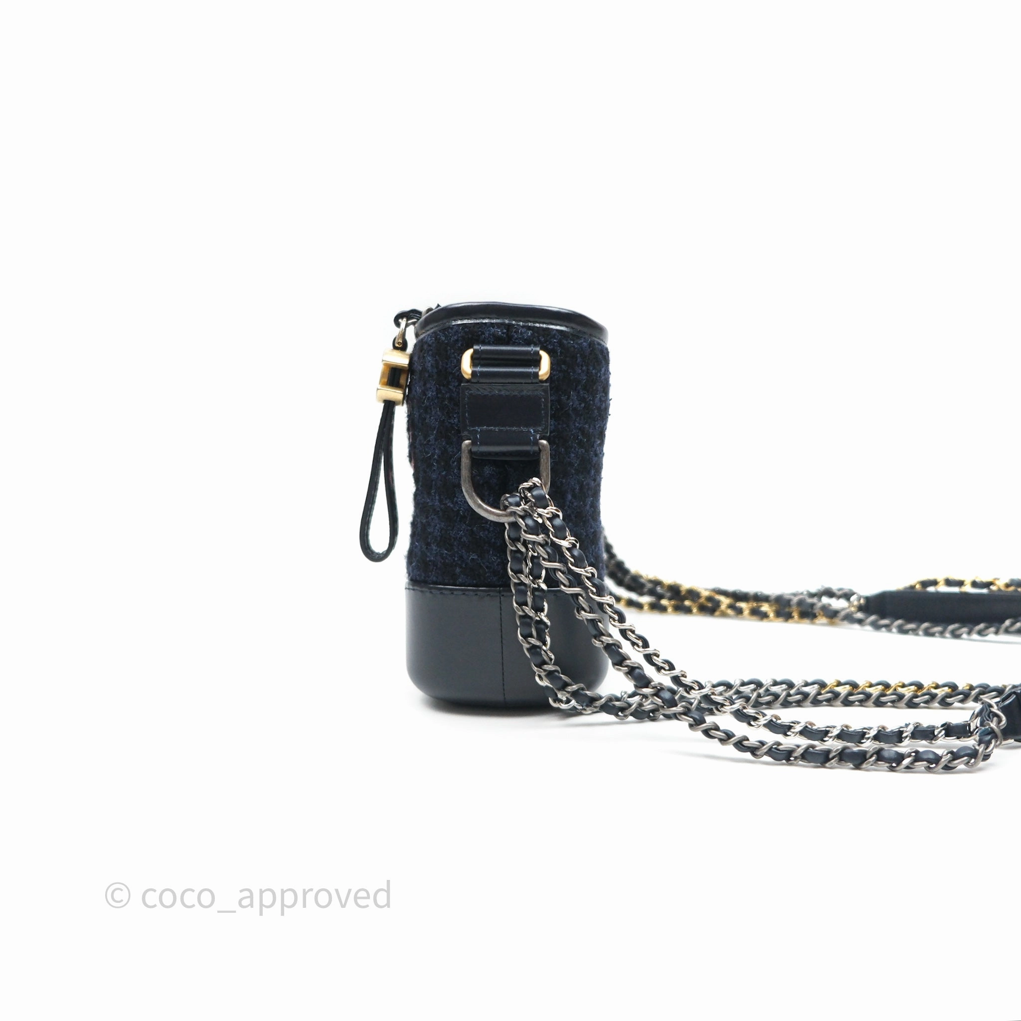 Chanel Small Gabrielle Hobo Navy Tweed