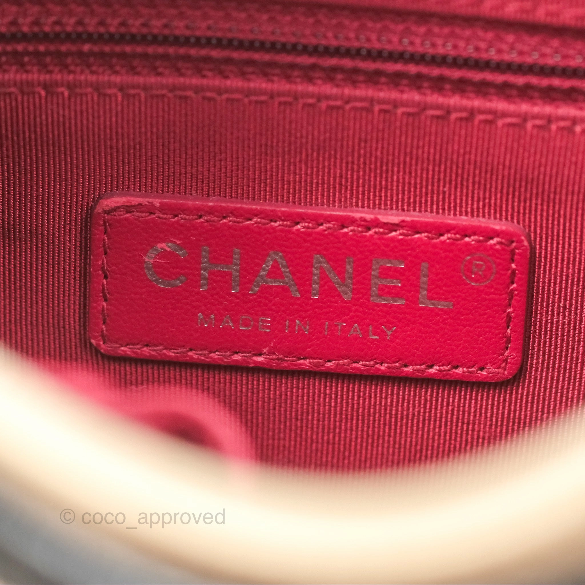 Chanel Small Gabrielle Hobo Quilted Beige Back Aged Calfskin