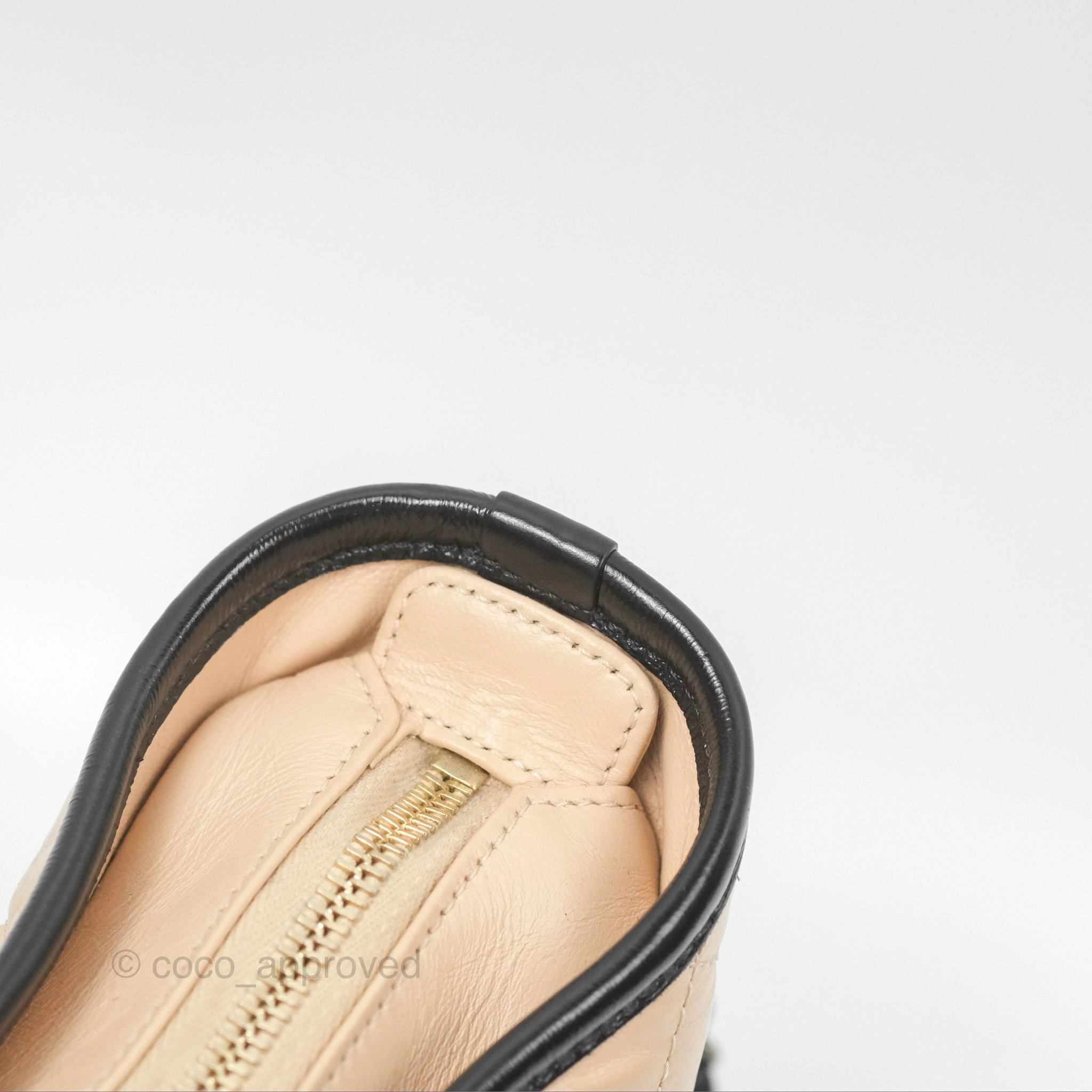Chanel Small Gabrielle Hobo Quilted Beige Back Aged Calfskin