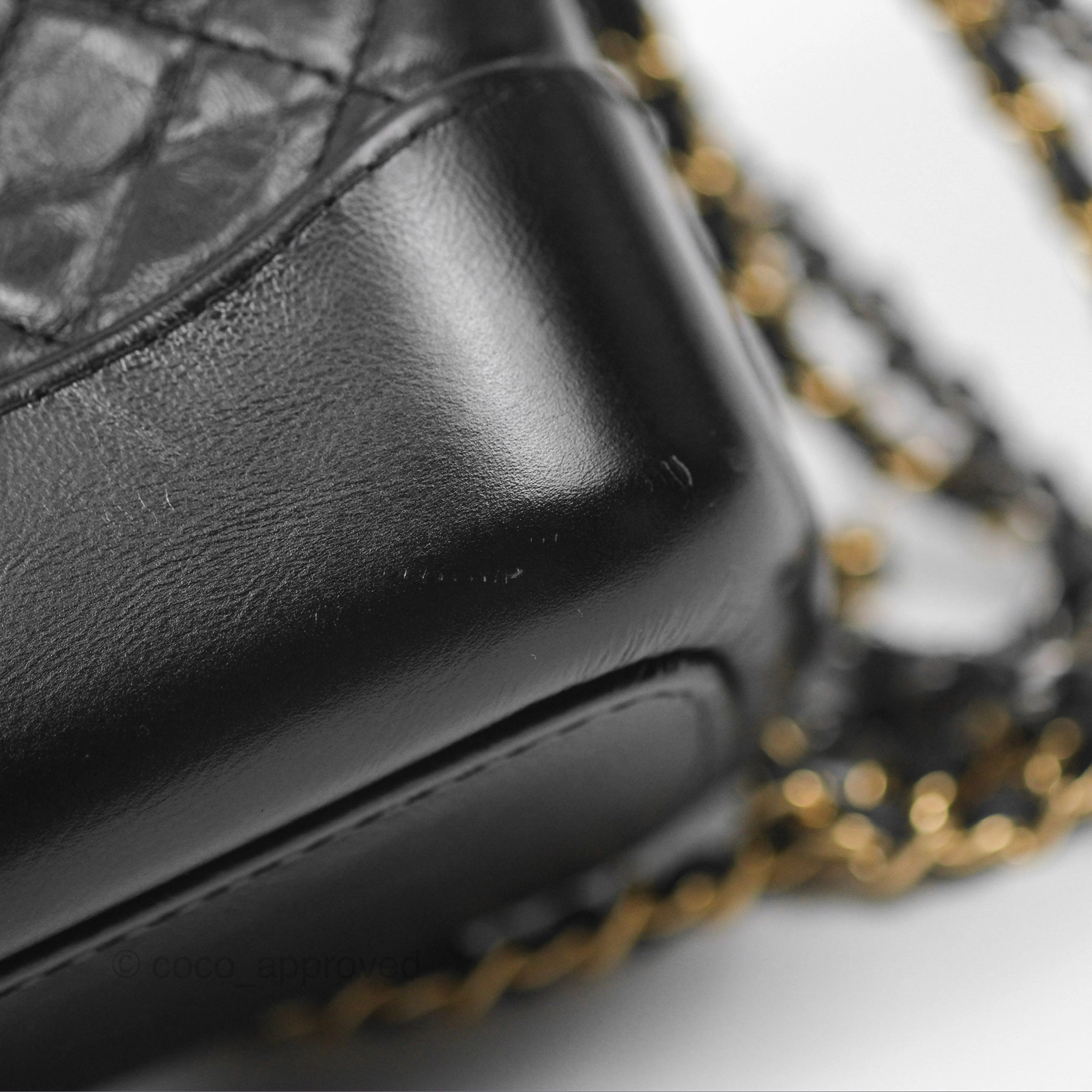 Chanel Small Gabrielle Hobo Quilted Black Aged Calfskin