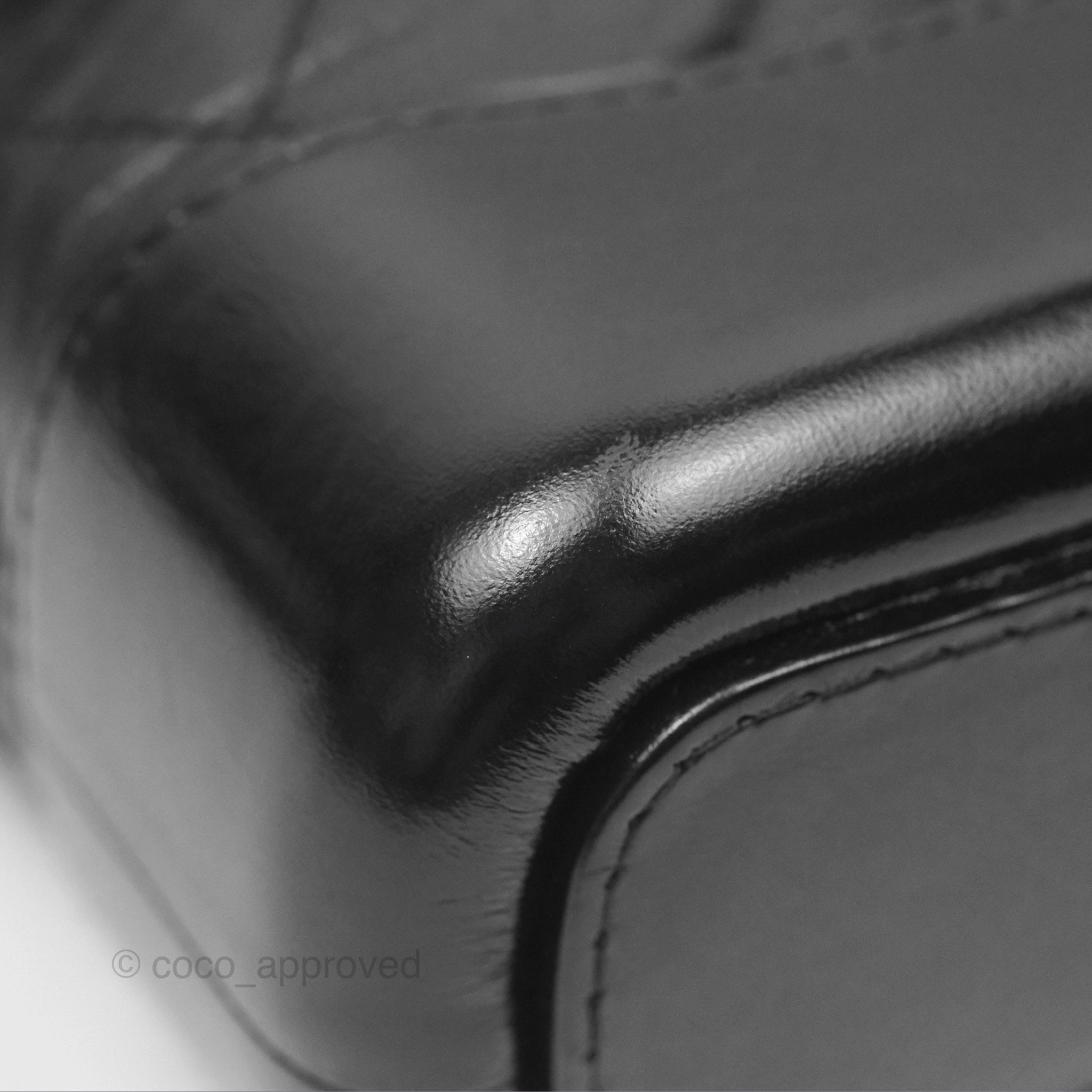 Chanel Small Gabrielle Hobo Quilted Black Aged Calfskin