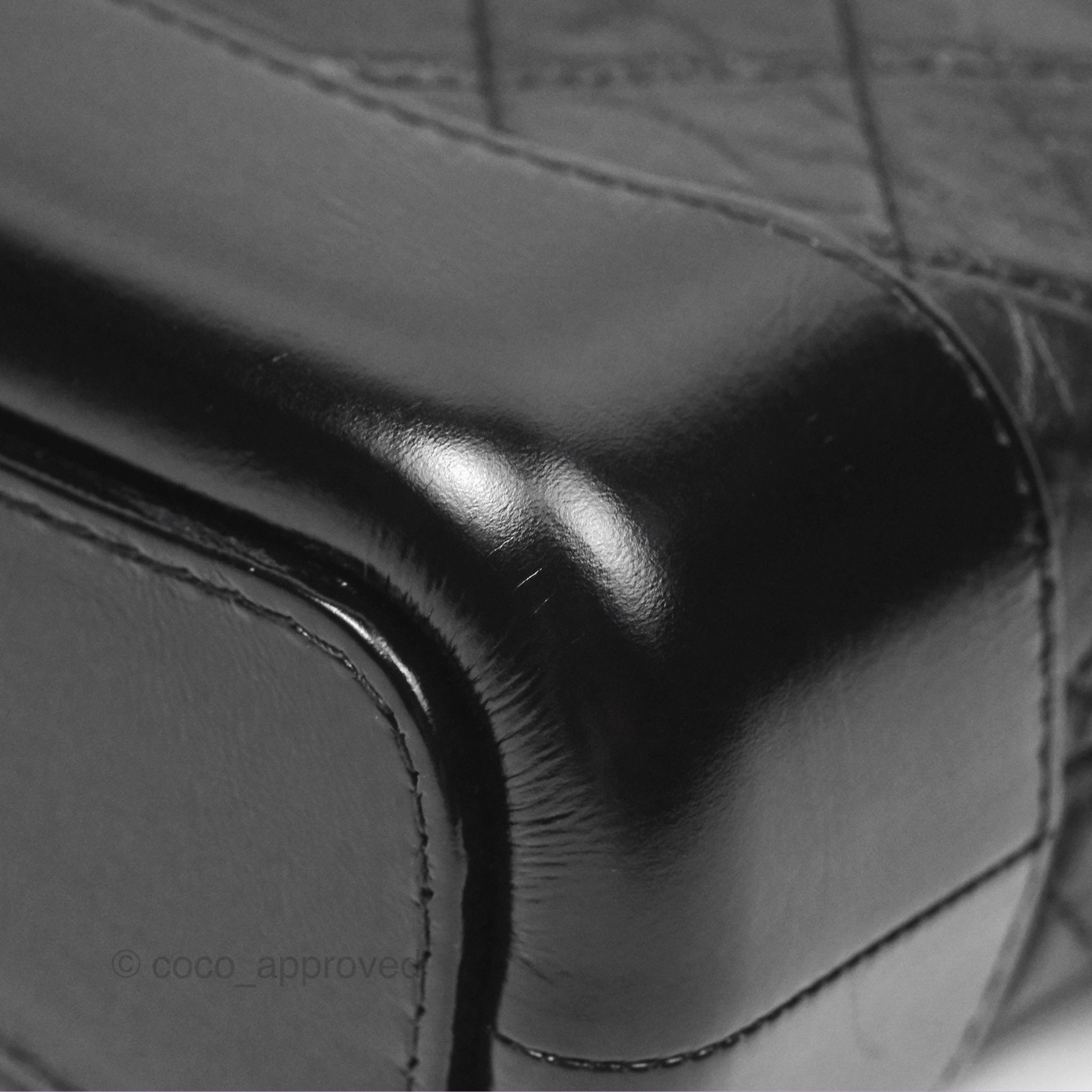 Chanel Small Gabrielle Hobo Quilted Black Aged Calfskin