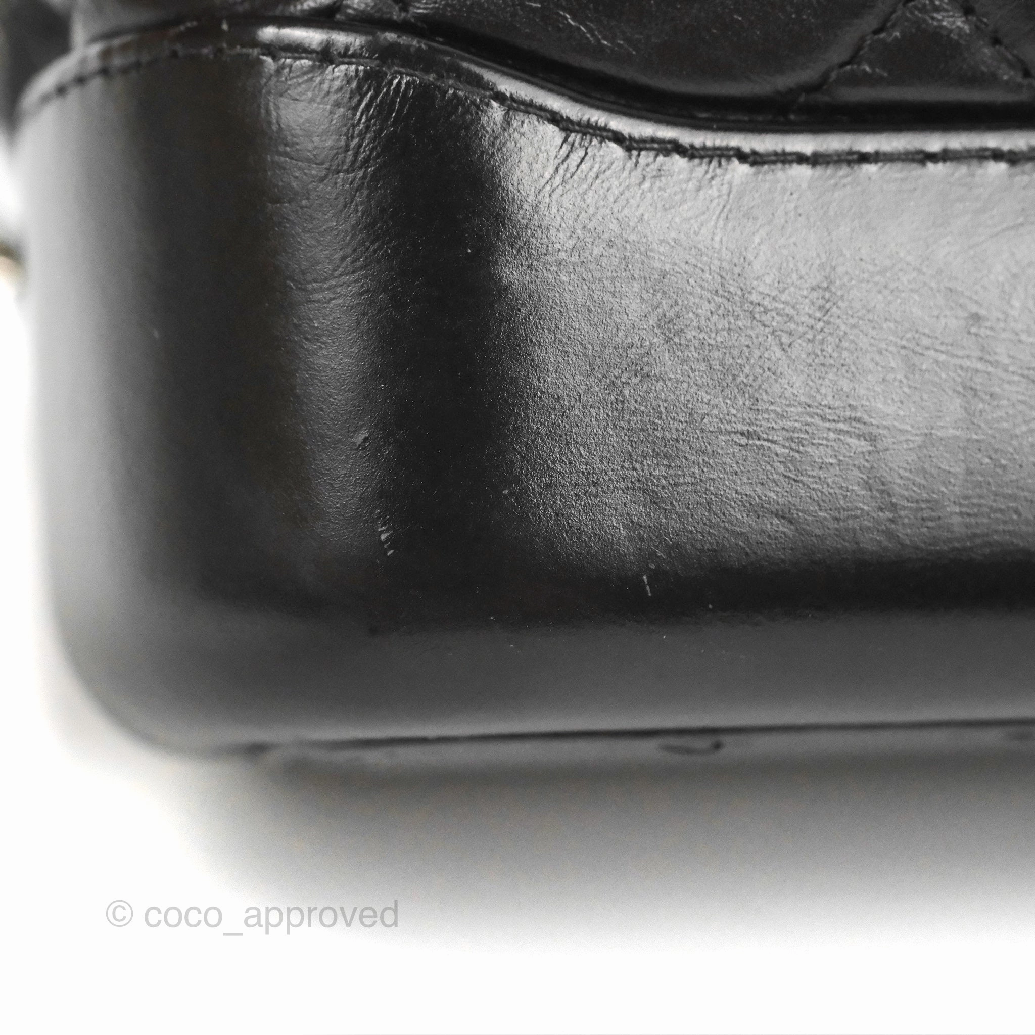 Chanel Small Gabrielle Hobo Quilted Black Aged Calfskin