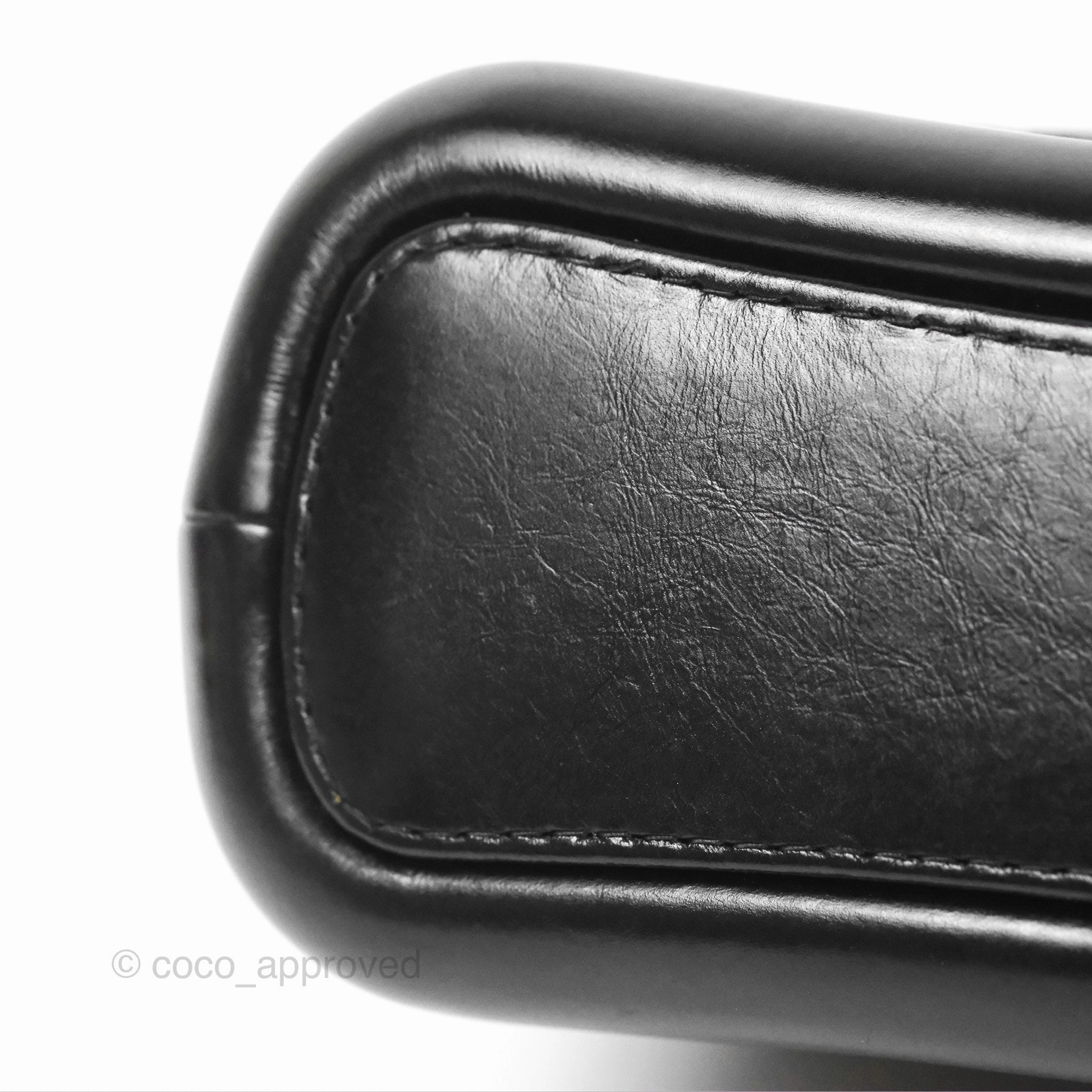 Chanel Small Gabrielle Hobo Quilted Black Aged Calfskin