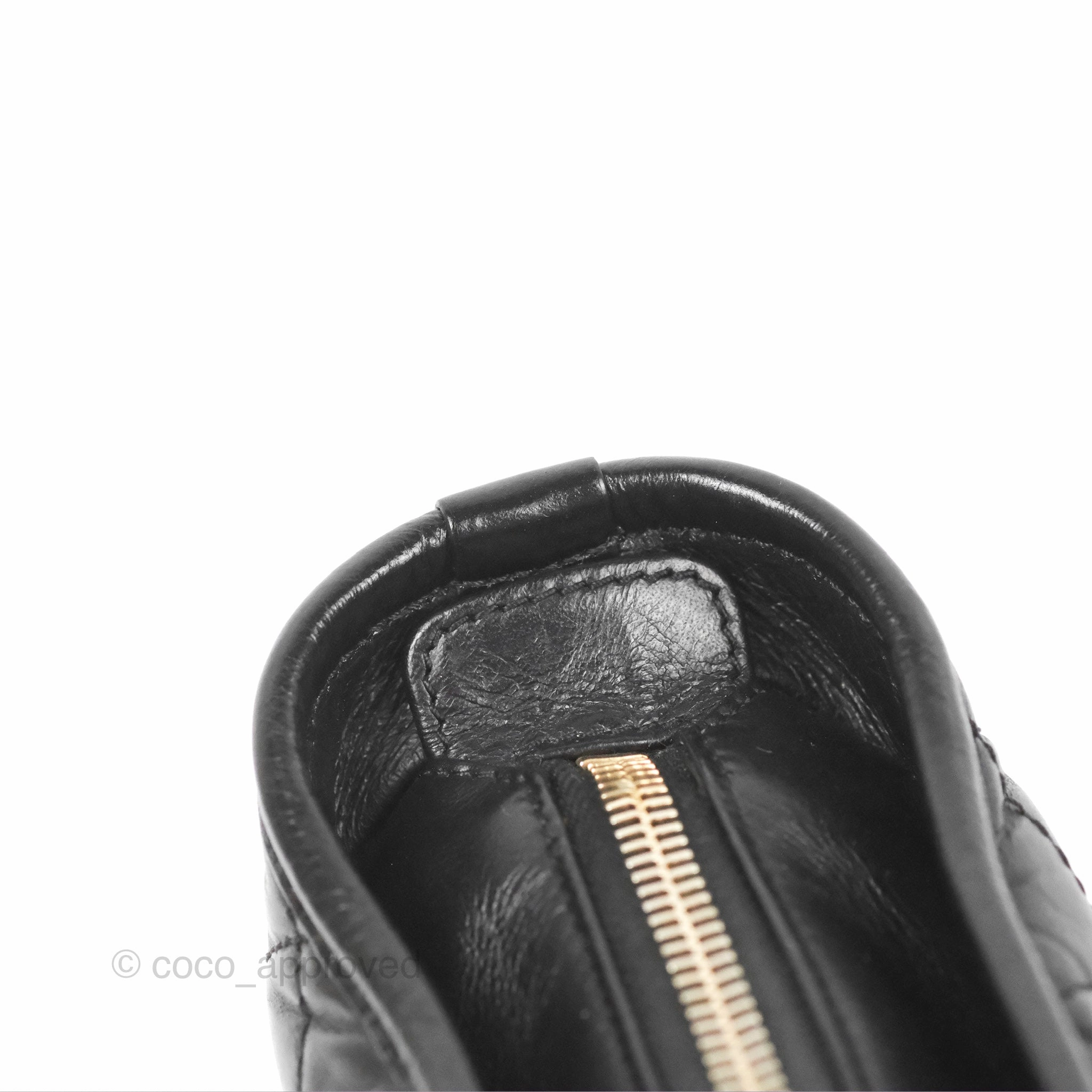 Chanel Small Gabrielle Hobo Quilted Black Aged Calfskin