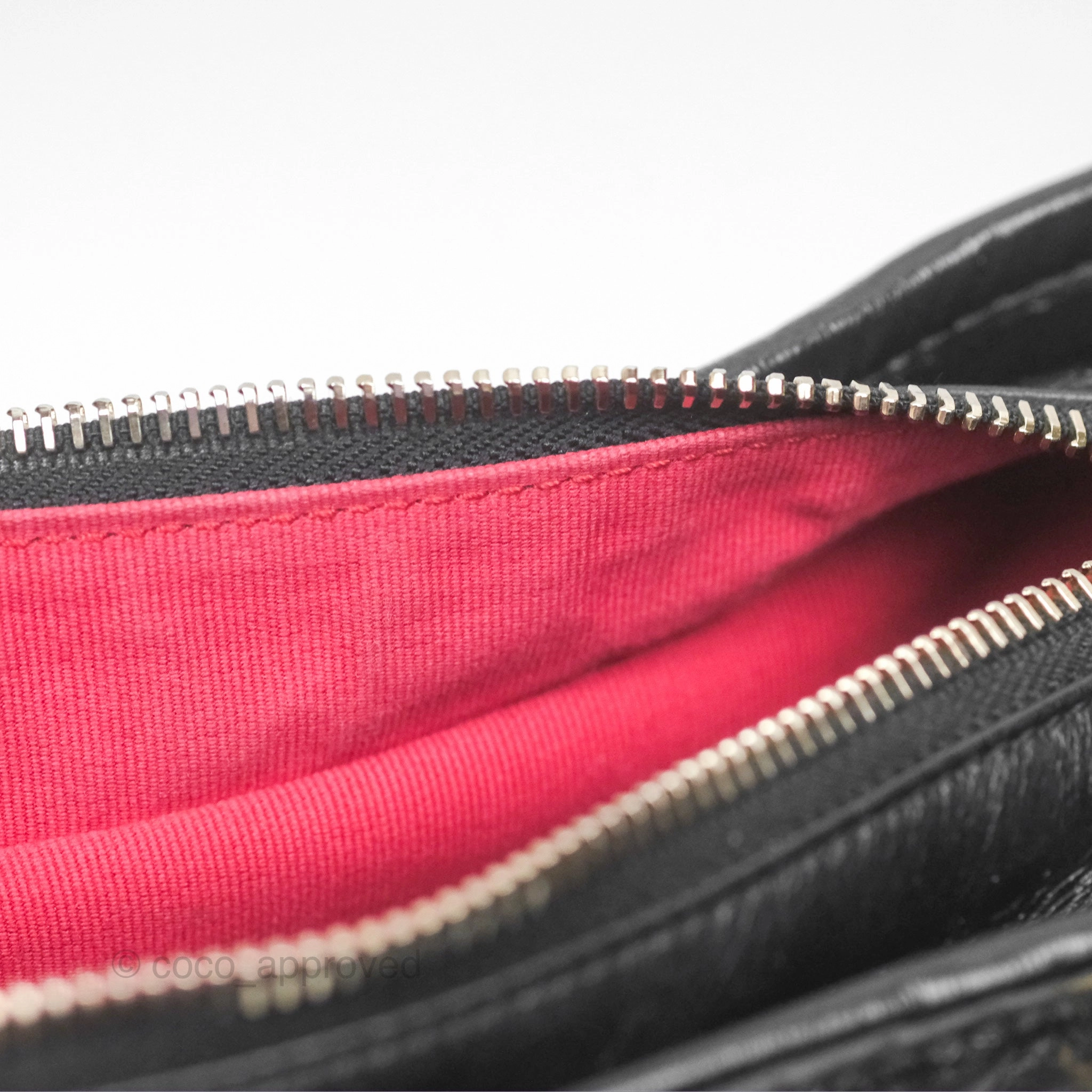 Chanel Small Gabrielle Hobo Quilted Black Aged Calfskin