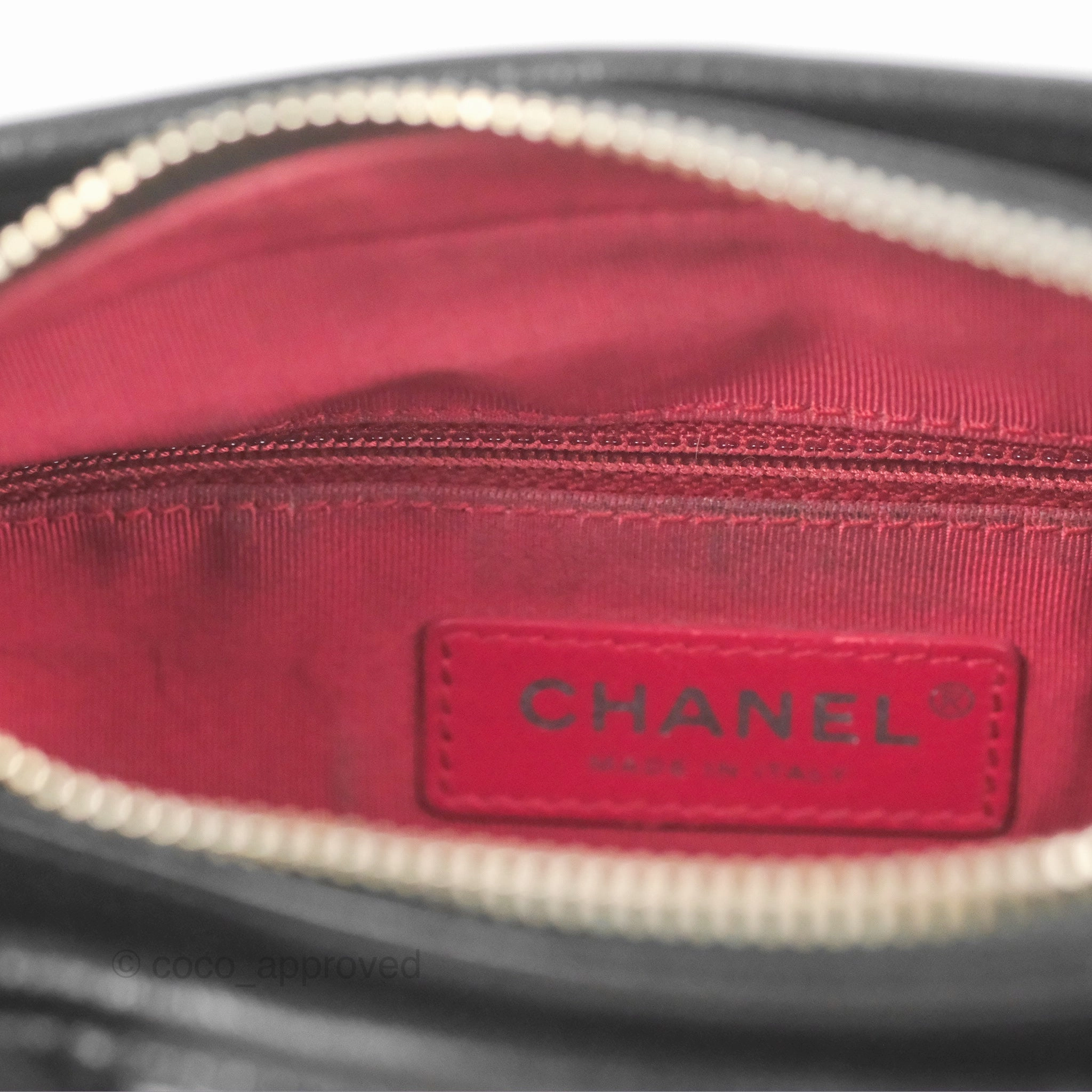 Chanel Small Gabrielle Hobo Quilted Black Aged Calfskin