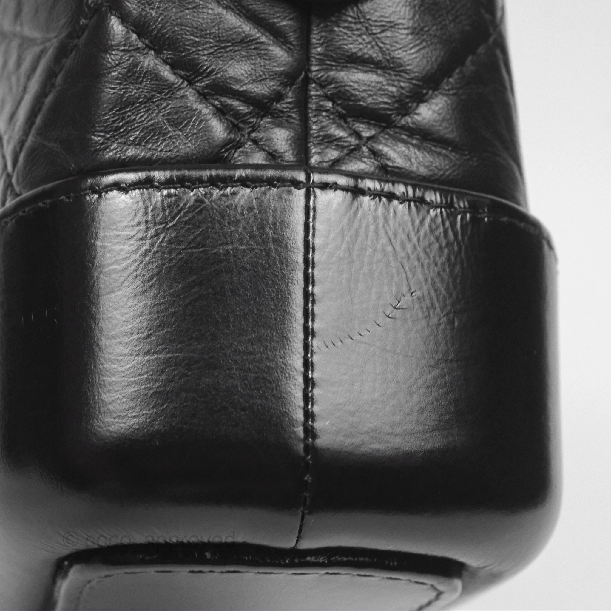 Chanel Small Gabrielle Hobo Quilted Black Aged Calfskin