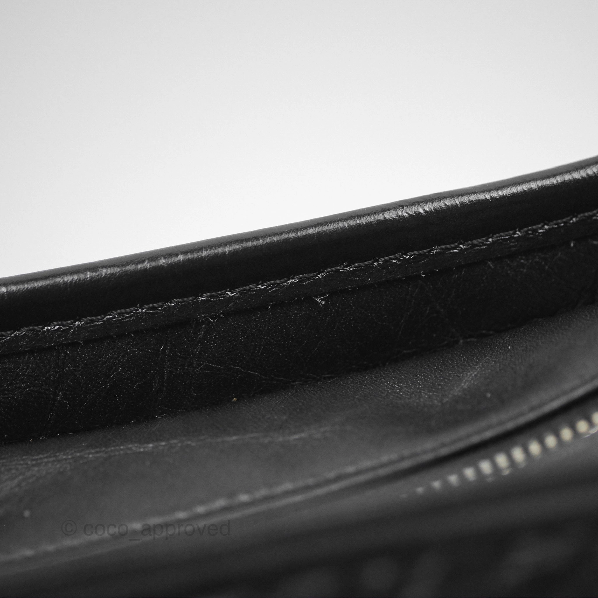 Chanel Small Gabrielle Hobo Quilted Black Aged Calfskin