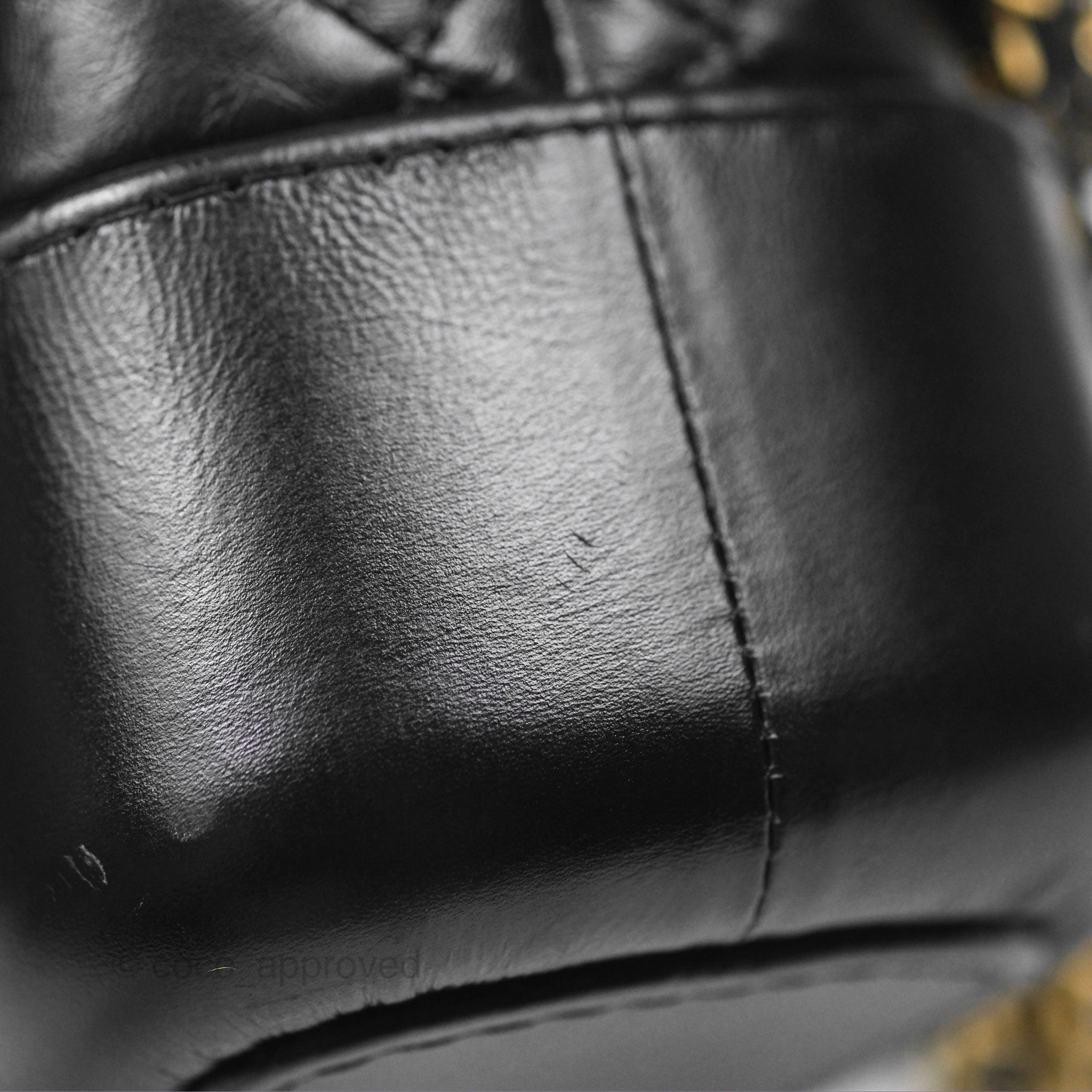 Chanel Small Gabrielle Hobo Quilted Black Aged Calfskin